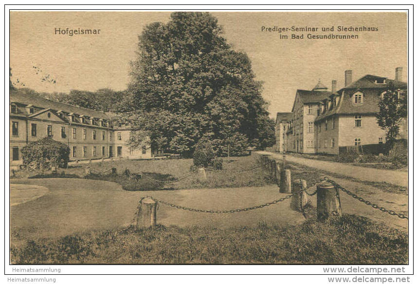 Hofgeismar - Prediger-Seminar Und Siechhaus Im Bad Gesundbrunnen - Feldpost Gel. 1918 - Hofgeismar