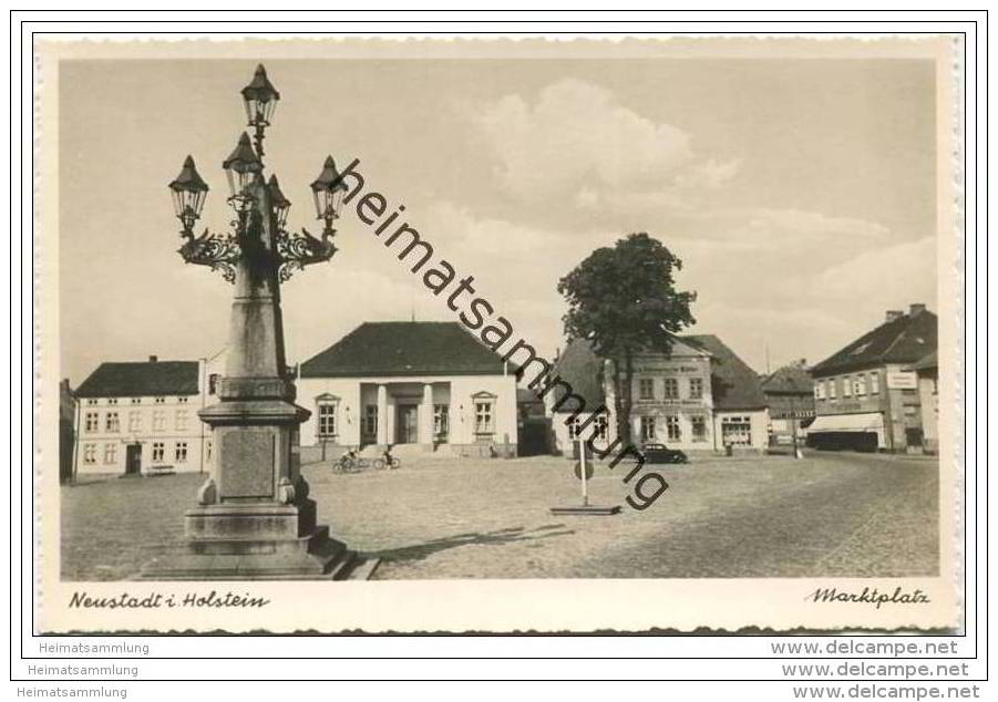 Neustadt - Holstein - Marktplatz - Wagrisch-Fehmarnsche Blätter - Ratsschenke - Foto-AK 1940 - Neustadt (Holstein)