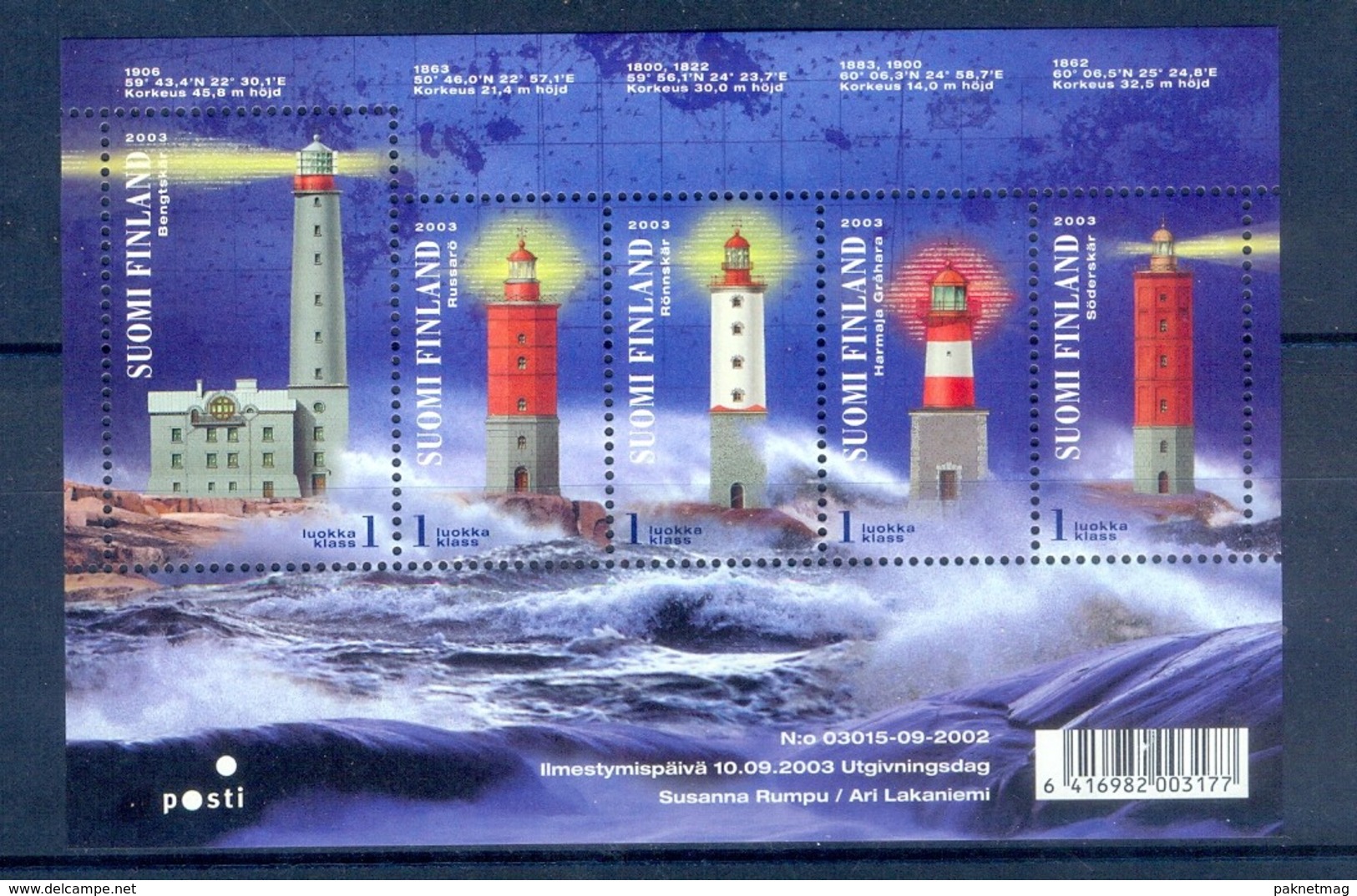 K29- Suomi Finland 2003. Light House. - Lighthouses