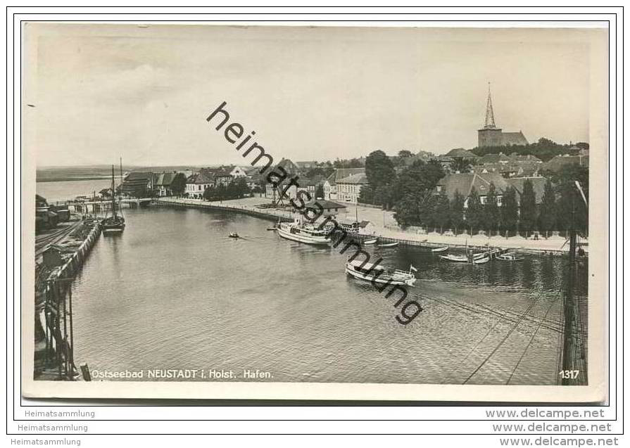 Neustadt Holstein - Hafen - Foto-AK - Neustadt (Holstein)