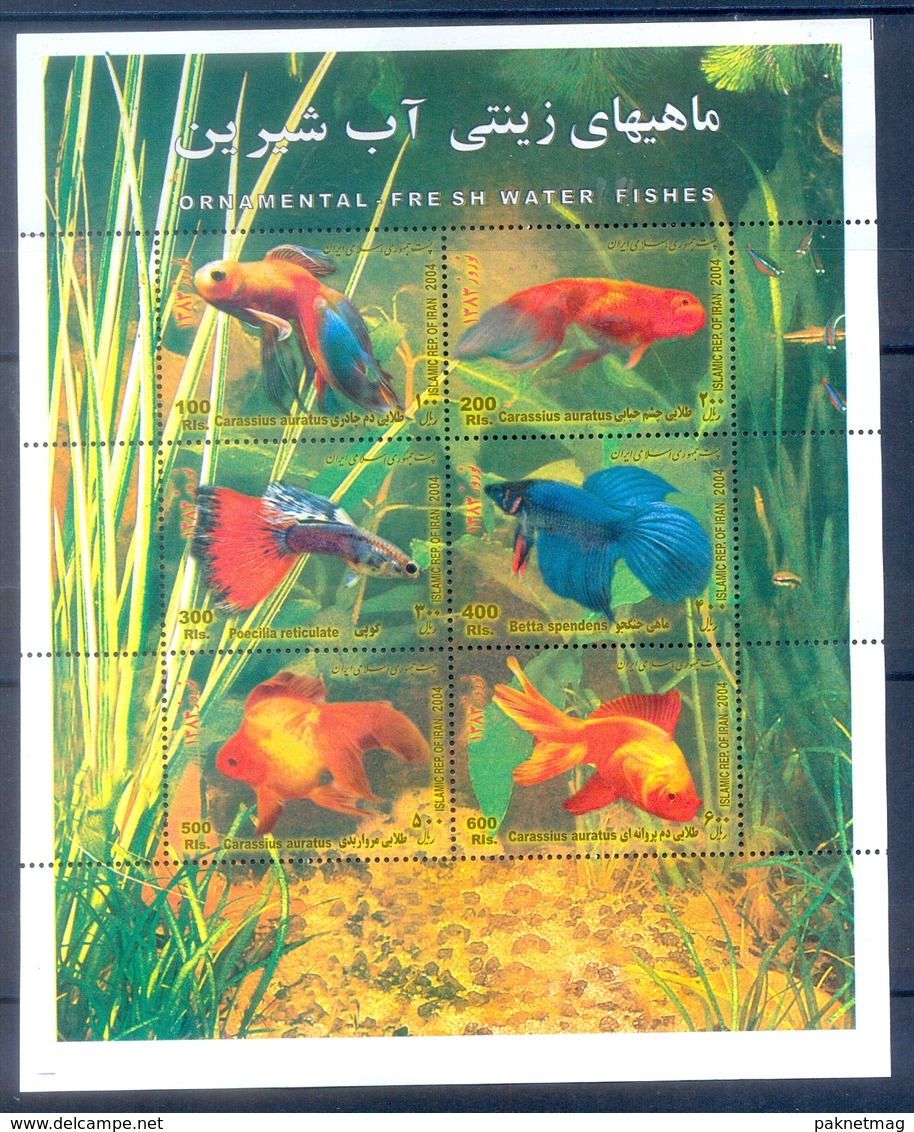 K34- S/Sheet Of Itan 2004. Fish. - Fishes