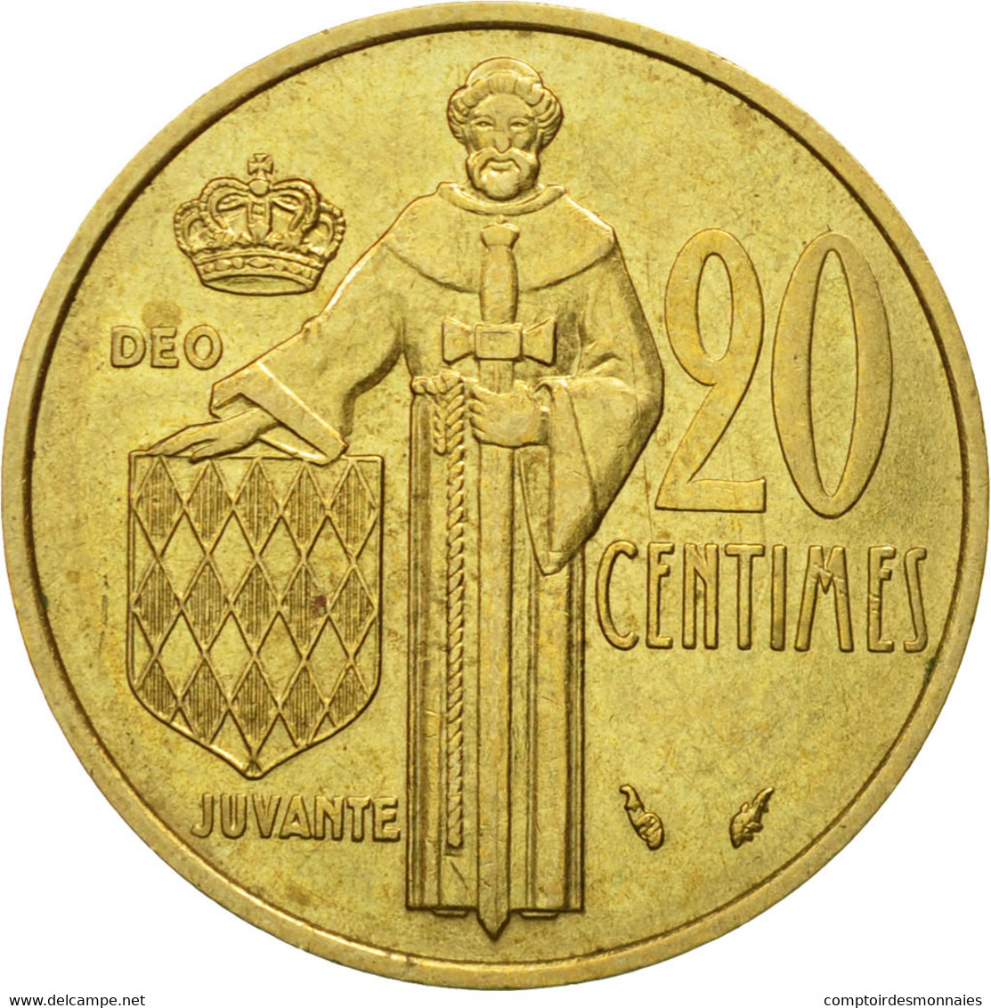 Monnaie, Monaco, Rainier III, 20 Centimes, 1978, TTB, Aluminum-Bronze - 1960-2001 Nouveaux Francs