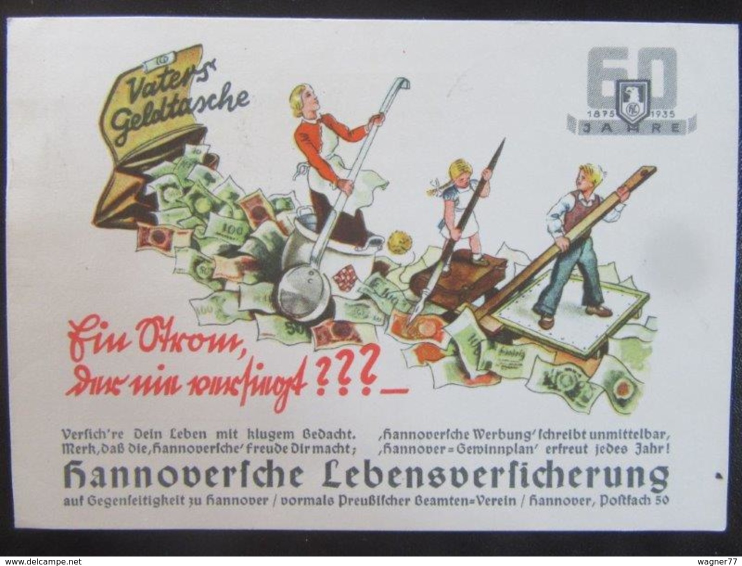 Postkarte Postcard Hannoversche Lebensversicherung Mit Sonderstempel - Briefe U. Dokumente