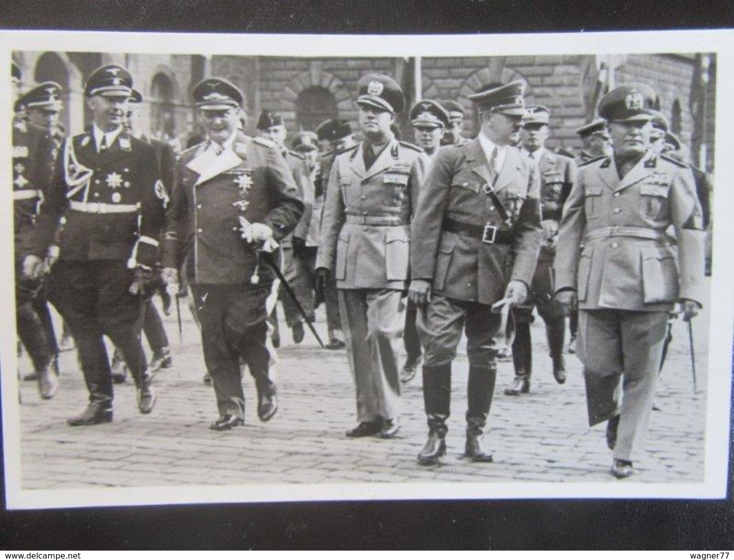 Postkarte Postcard Himmler Göring Hitler Ciano Mussolini - München 1938 - Briefe U. Dokumente