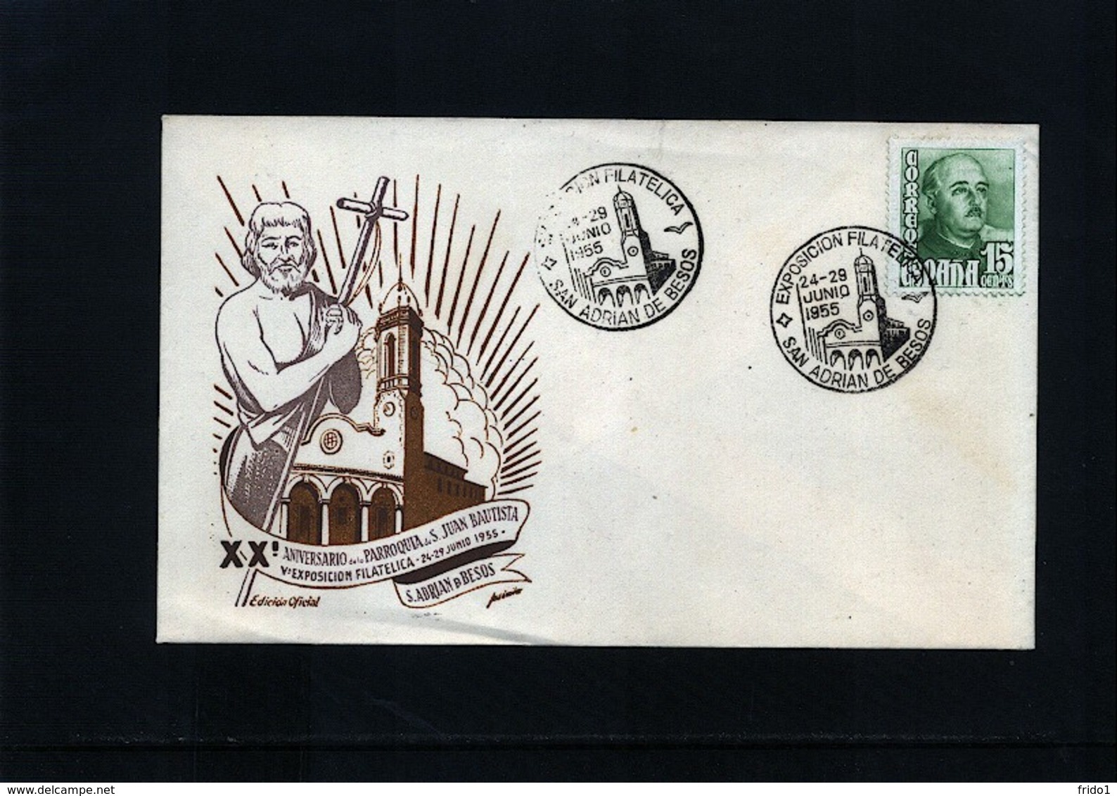 Spain / Spanien 1955 Philatelic Exibition Interesting Cover - Briefe U. Dokumente