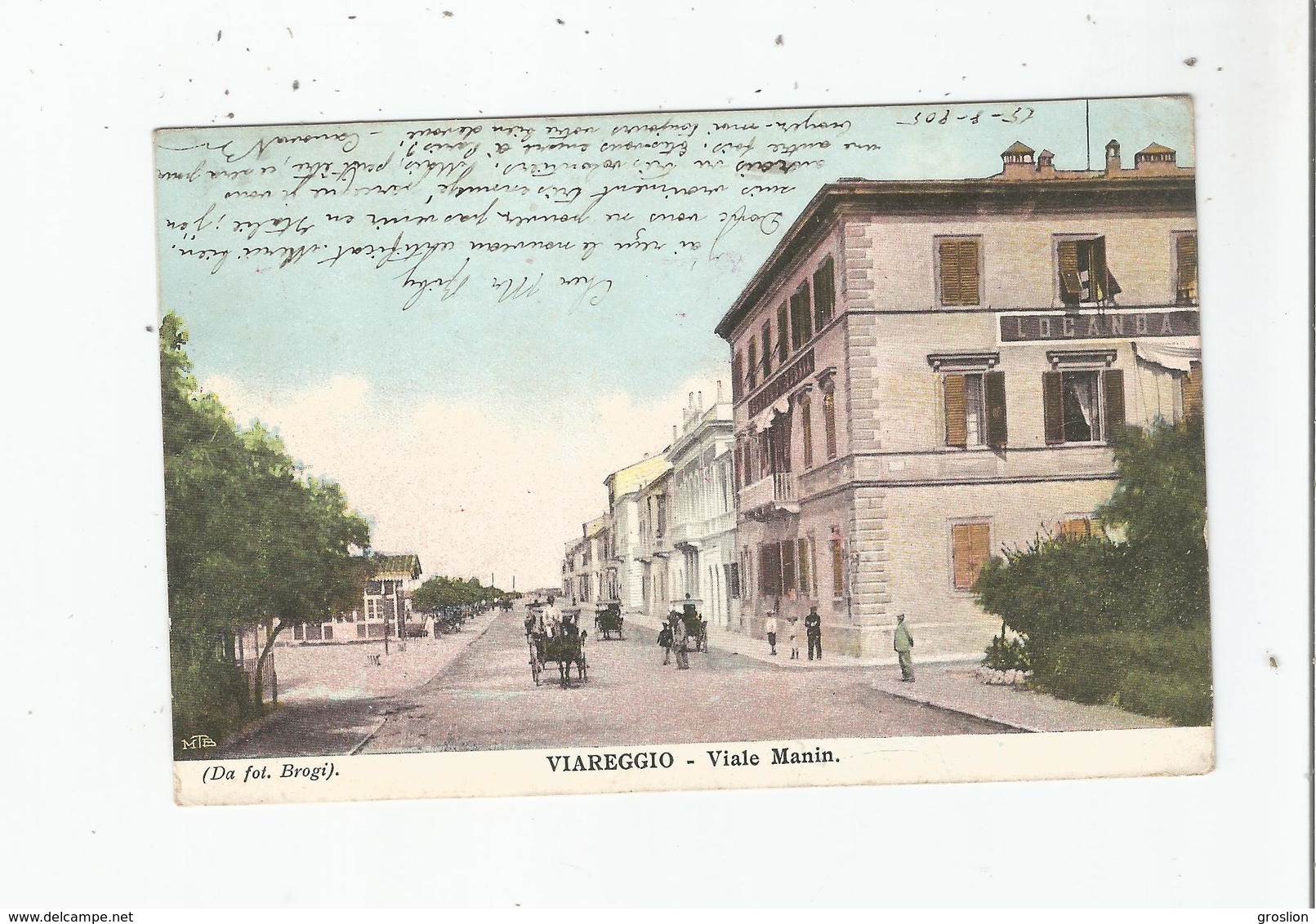 VIARREGIO VIALE MANIN 1905 - Viareggio