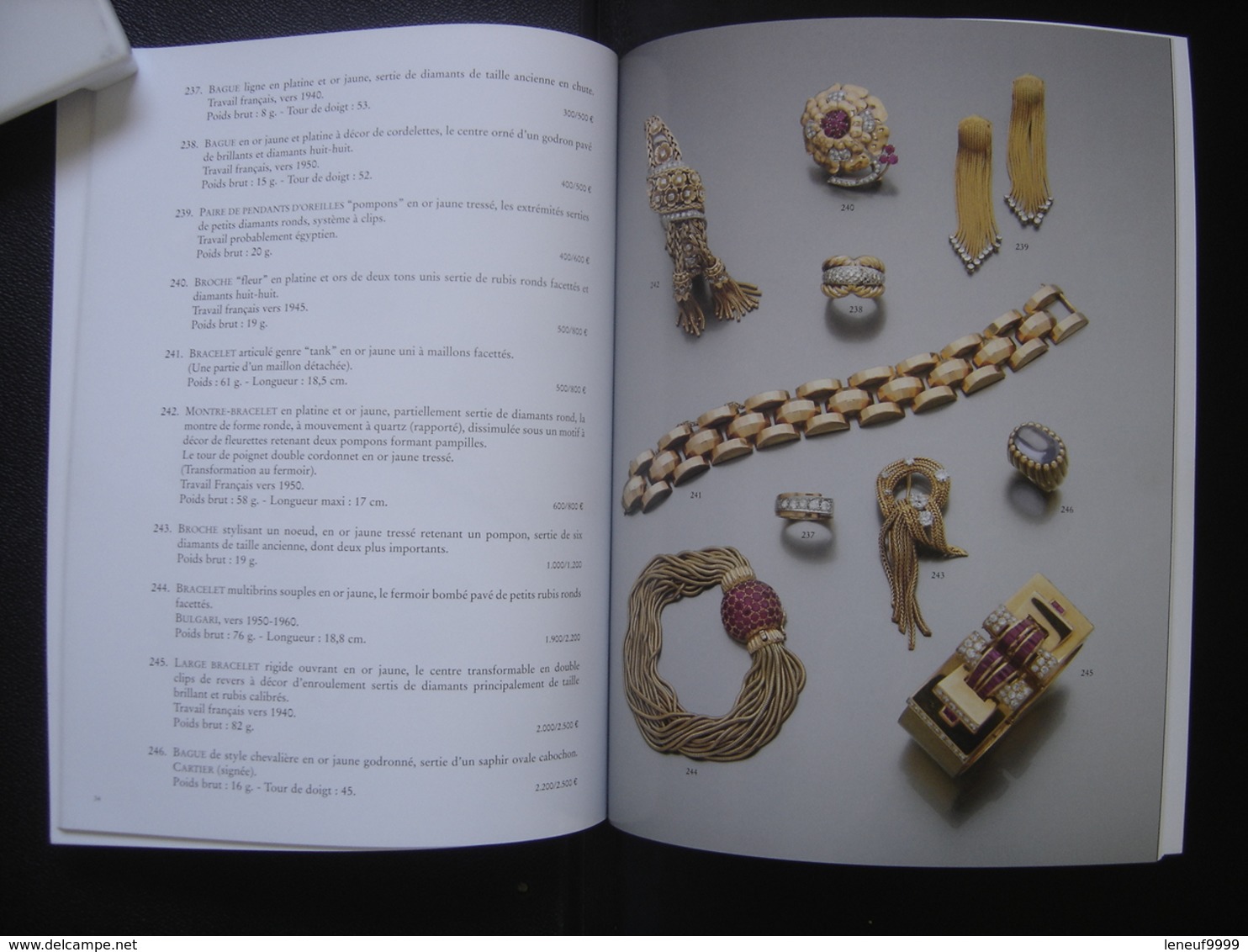 Catalogue Vente Aux Encheres BIJOUX ORFEVRERIE JEWELERY 66 Pages BEAUSSANT LEFEVRE - Kunst