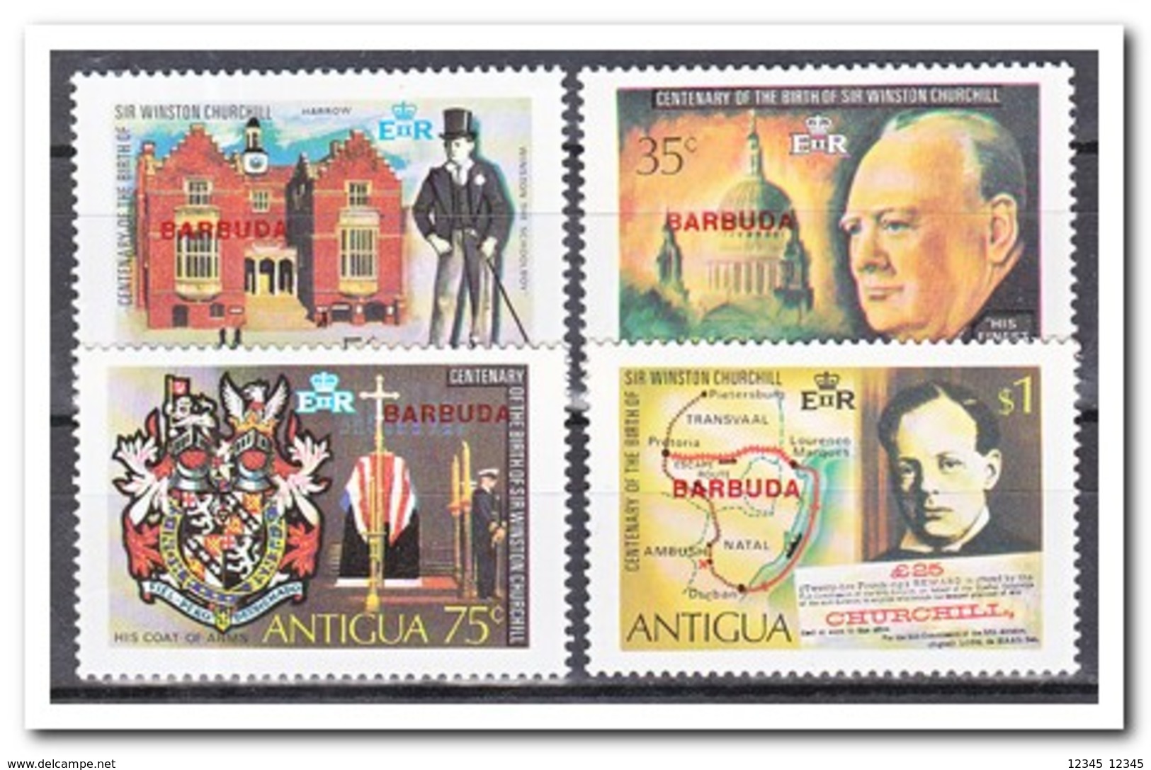 Antigua 1974, Postfris MNH, Winston Spencer Churchill - Antigua En Barbuda (1981-...)