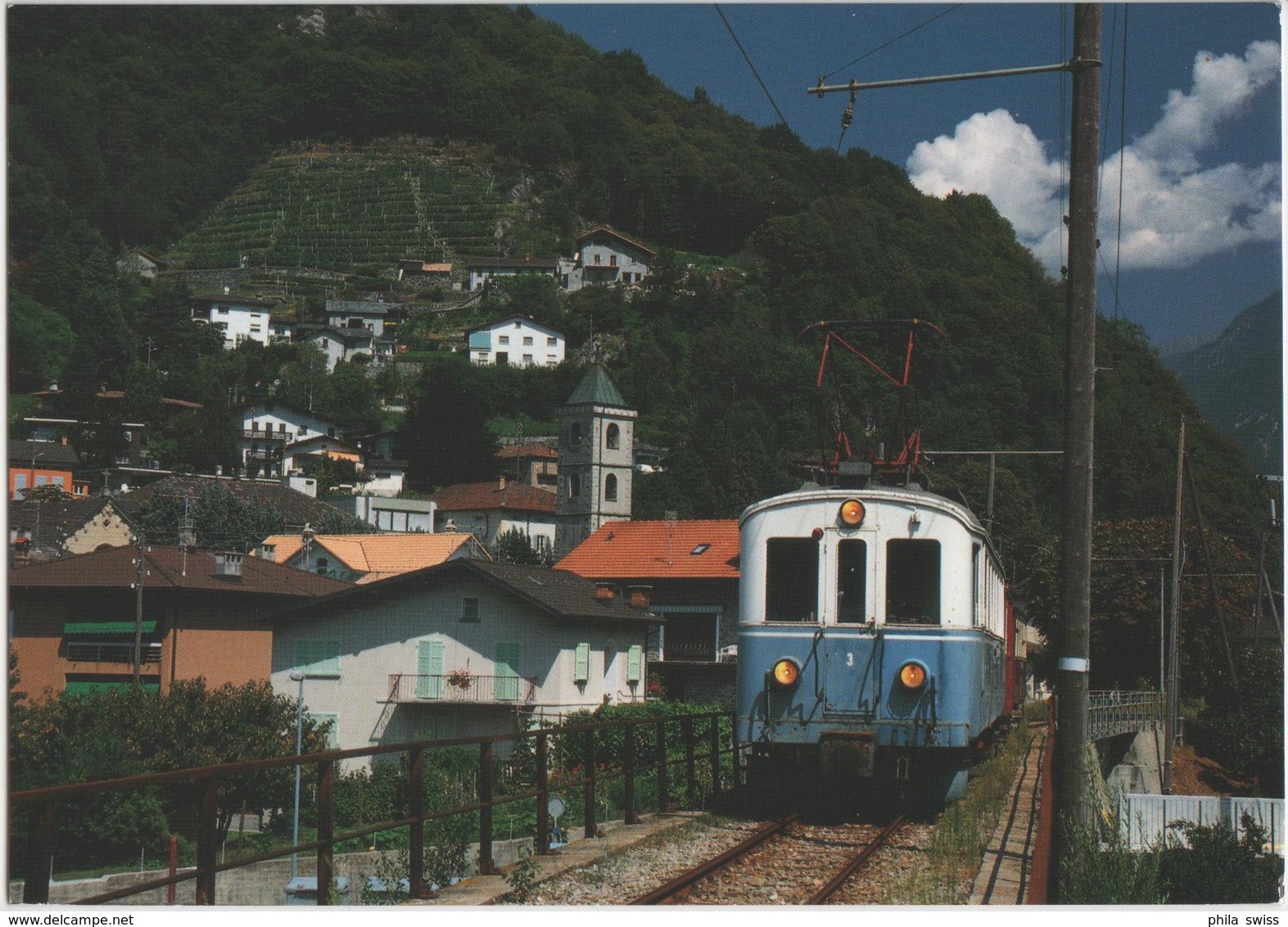 Roveredo GR Ferrovia Turistica Castione-Cama Con Automotrice Be 4/4 3 (ex FLP) - Photo: Andreas Wittwer - Casti-Wergenstein