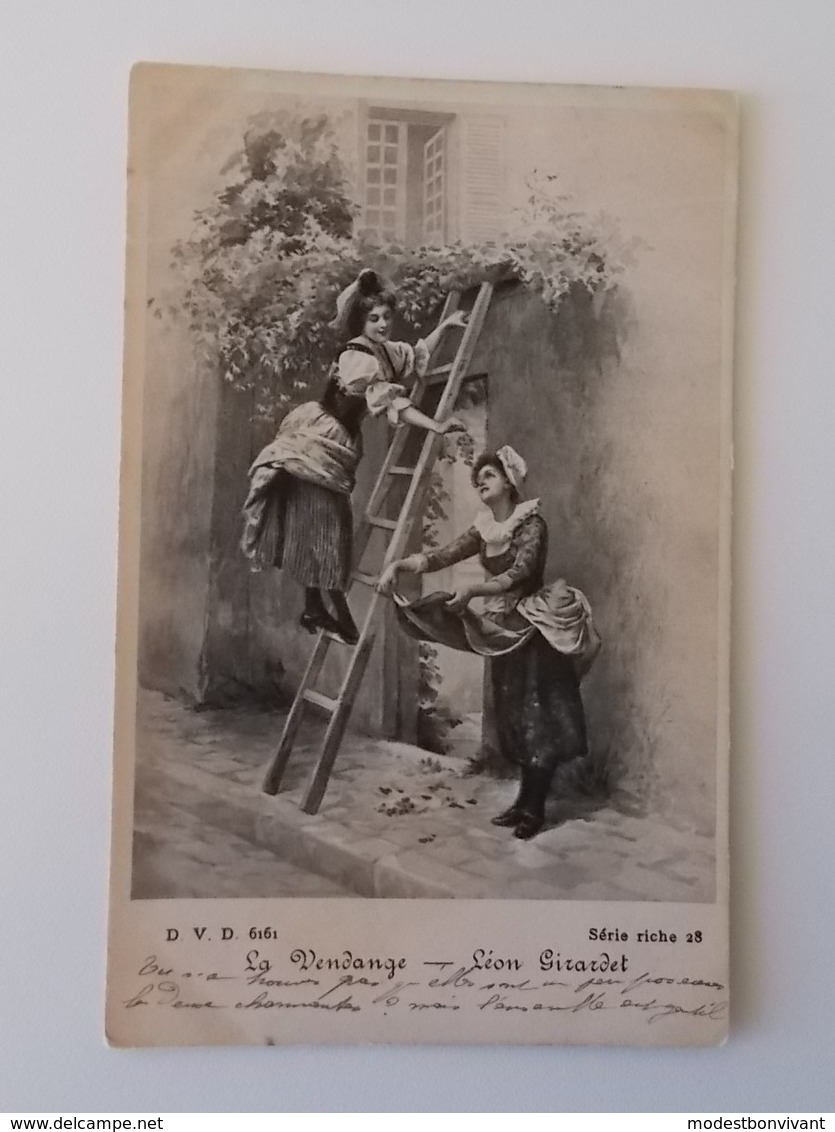 CPA.- La Vendange, Léon Girardet , Poststempels Luxembourg-ville Vers Bruxelles, 1901 - NO REPRO - Andere & Zonder Classificatie