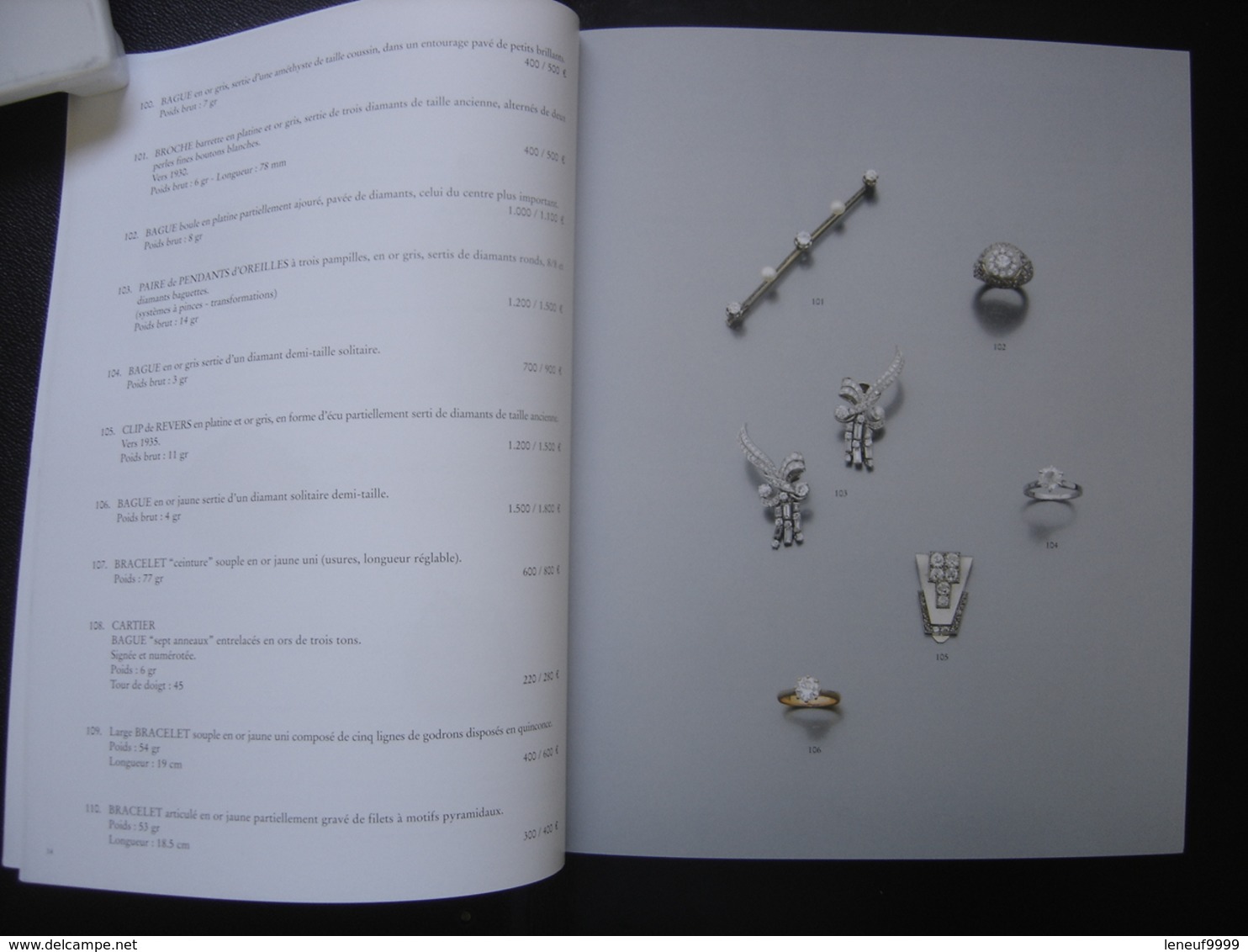 Catalogue Vente Aux Encheres BIJOUX ORFEVRERIE JEWELERY 96 Pages PIASA - Kunst