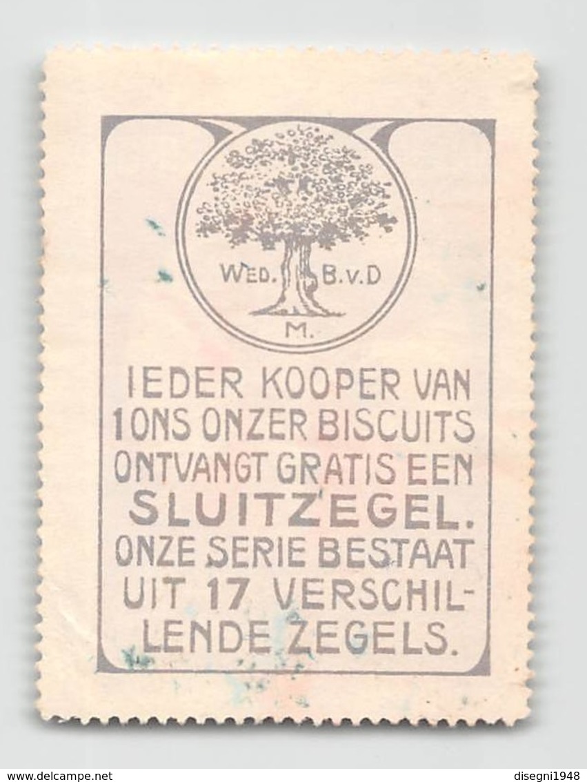 07441 "WED. B. V. DOESBURG - BISCUIT FABRIEK - DE LINDEBOOM" ERINN. ORIG., MAI APPLICATO - Erinnophilie