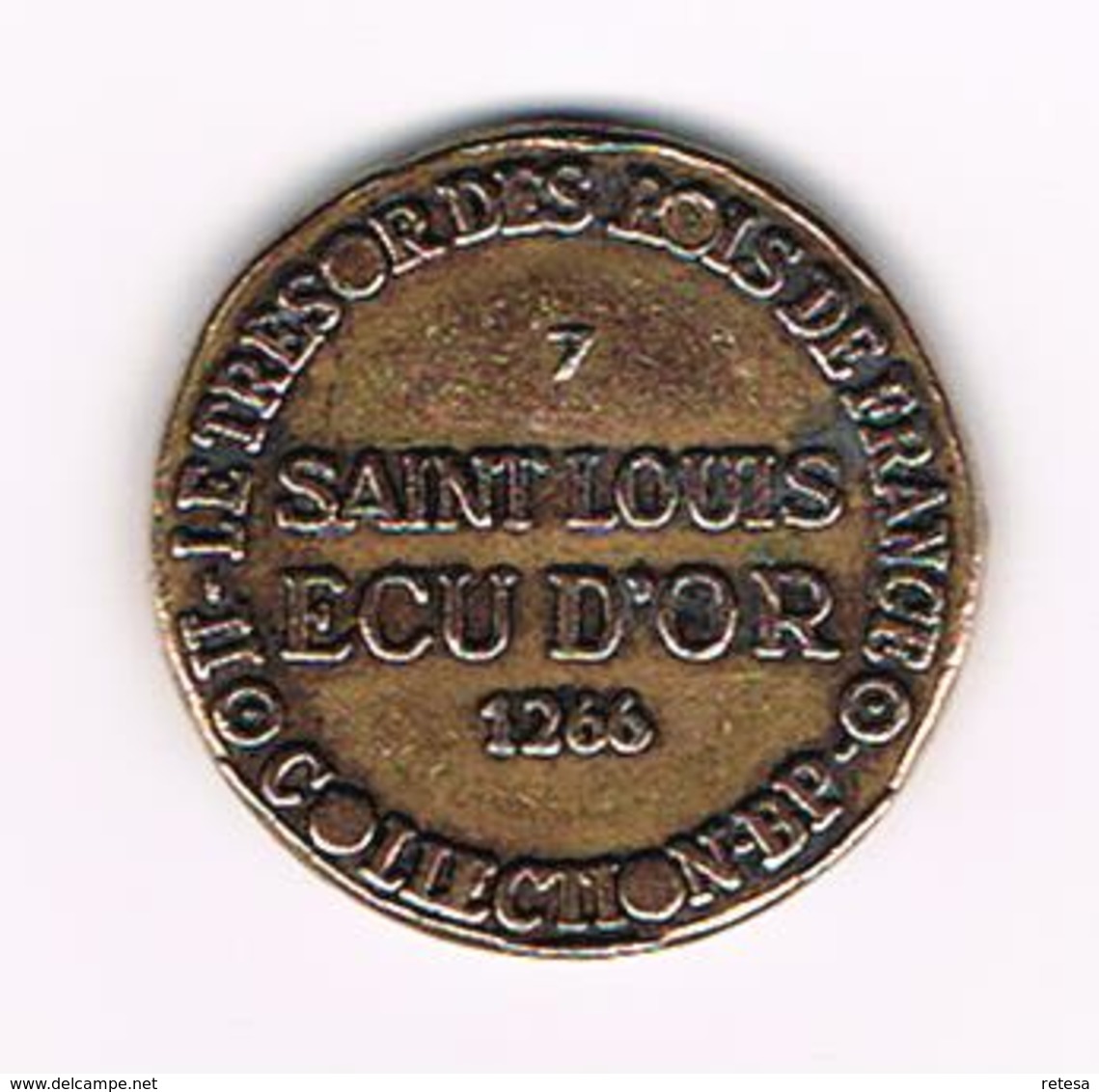 &-  PENNING  COLLECTION - BP - SAINT LOUIS  ECU D'OR 1266 - Elongated Coins