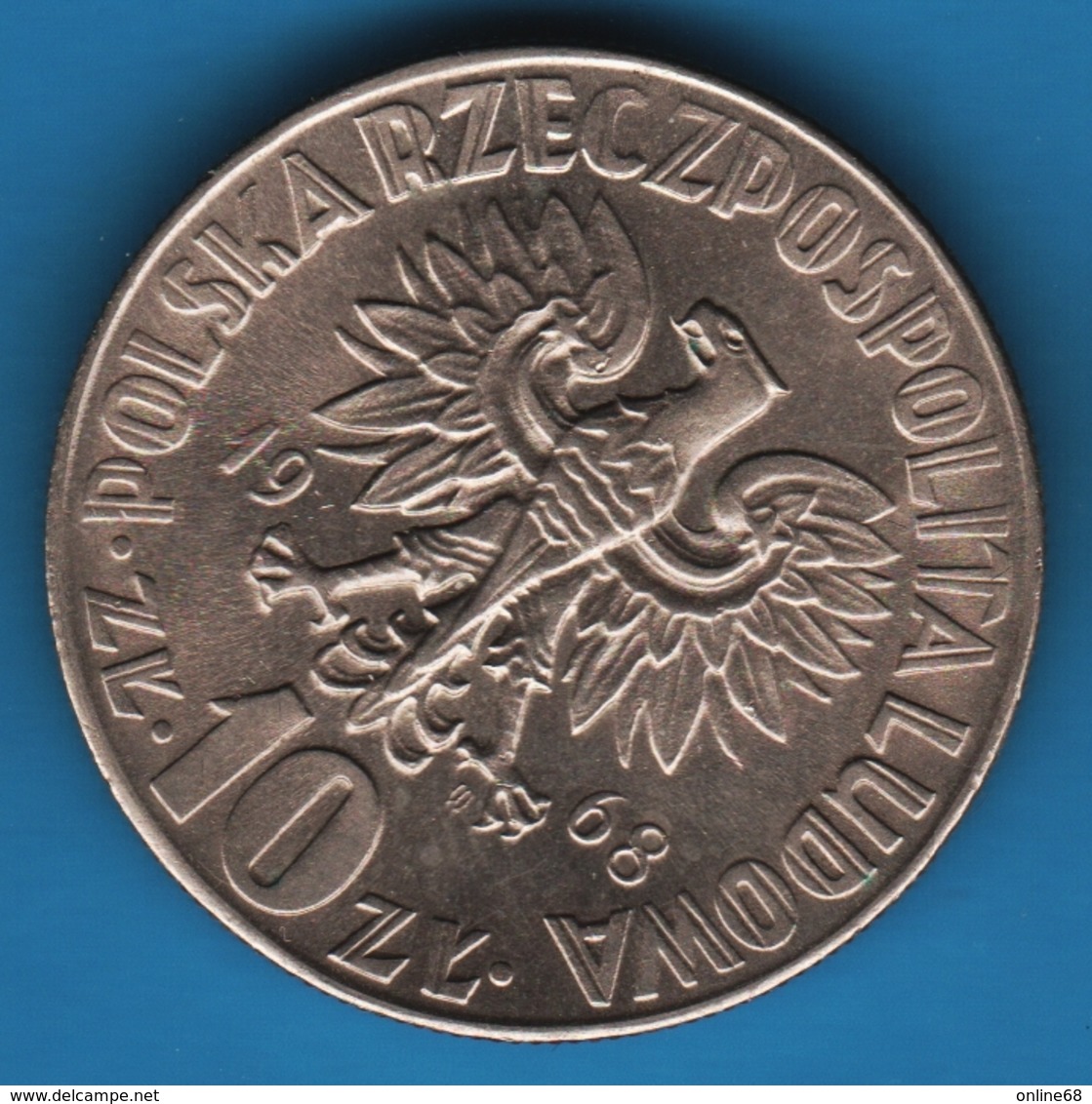 POLAND 10 ZLOTYCH 1968 MIKOŁAJ KOPERNIK KM# 51a - Pologne