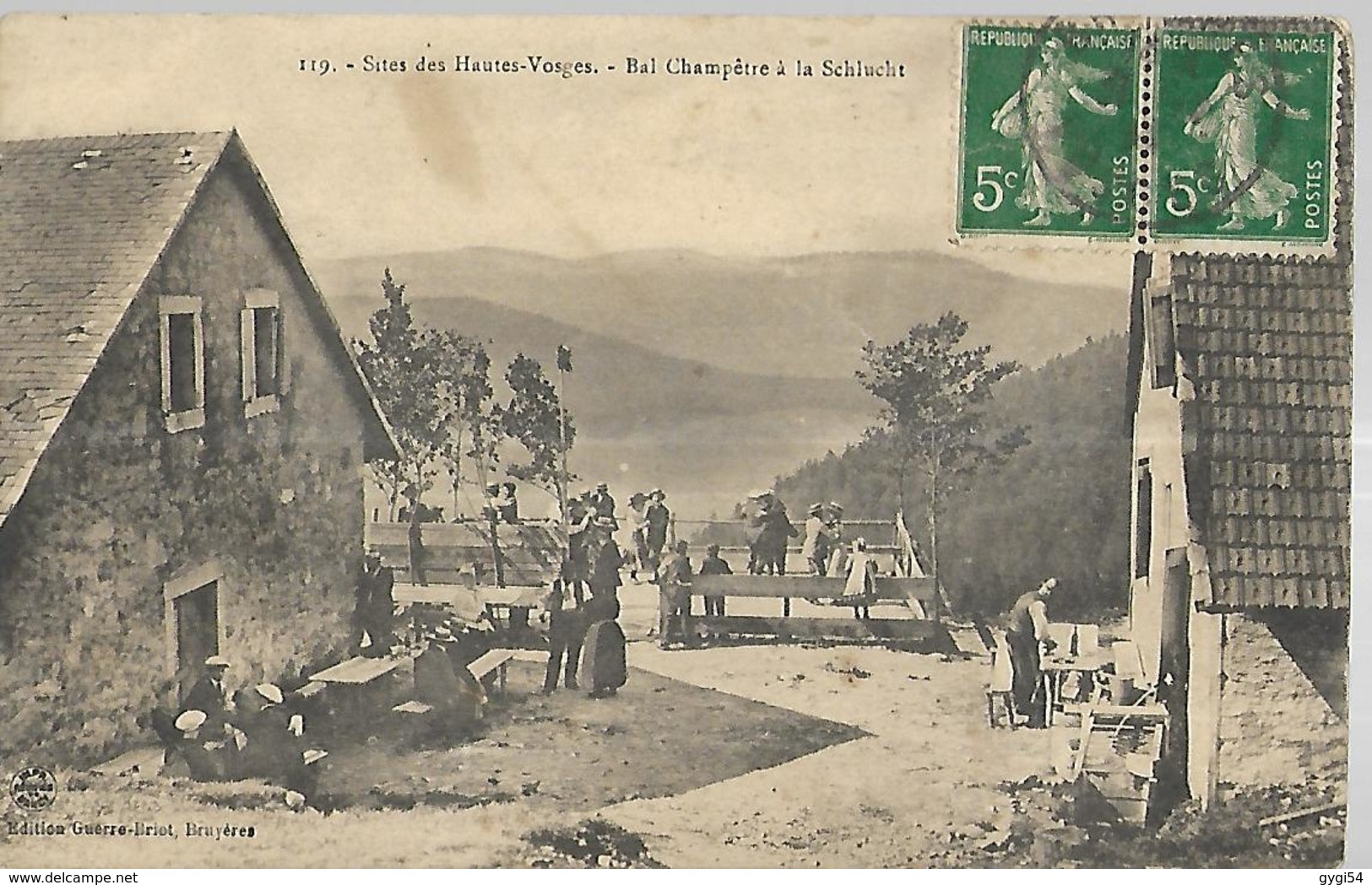 Sites Des Hautes Vosges  Bal Champêtre à La Schlucht  CPA 1914 - Autres & Non Classés