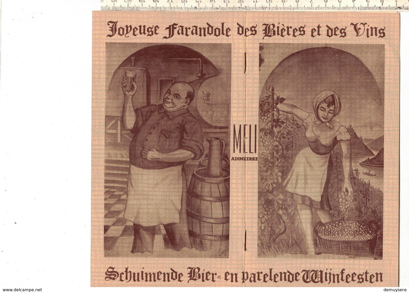 OD 770 - ADINKERKE JOYEUSE FARANDOLE DES BIÈRES ET DES VINS - SCHUIMENDE BIER EN WIJNFEESTEN - Publicités