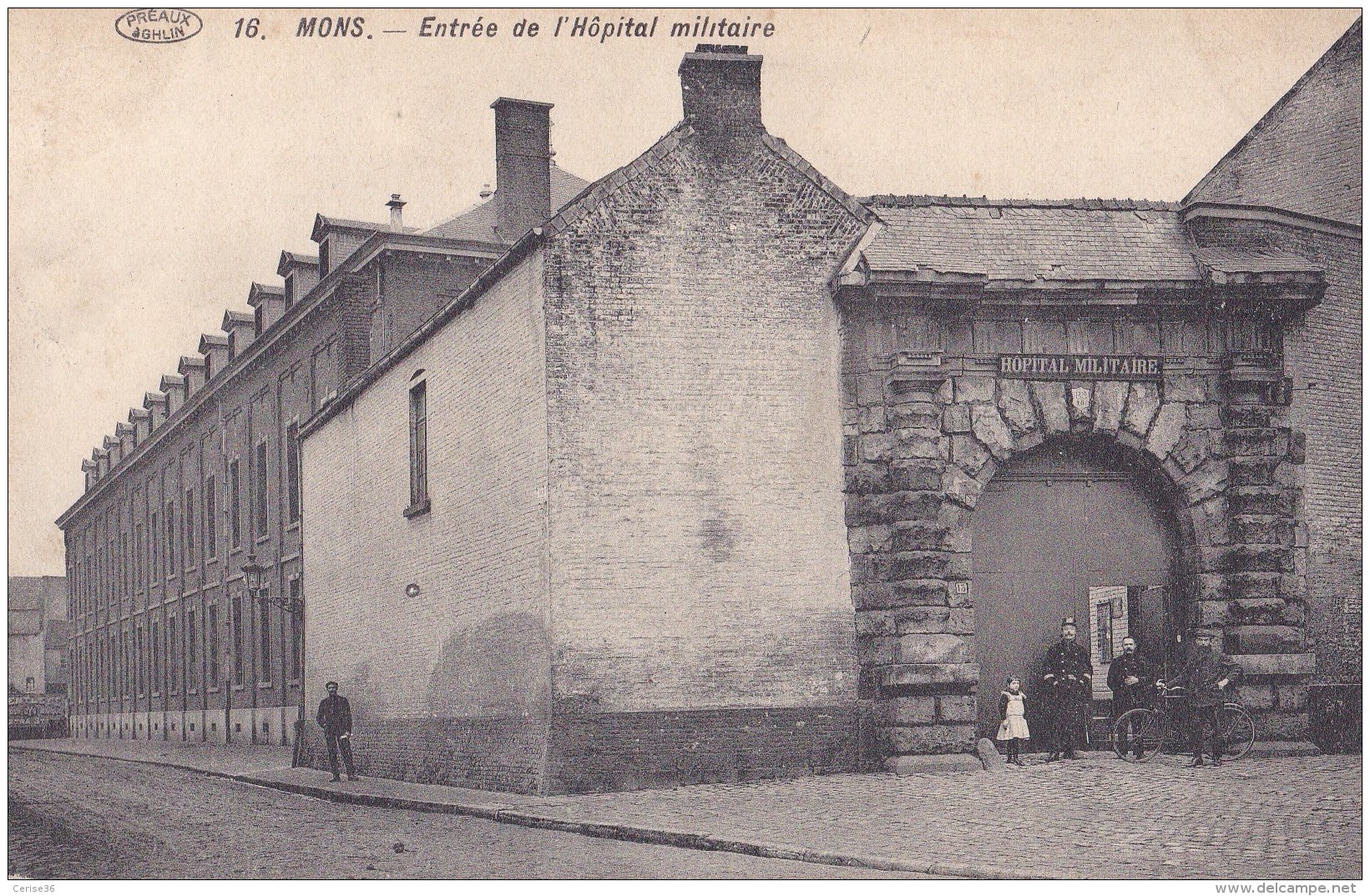 Mons Entrée De L'Hôpital Militaire Circulée En 1913 Avec Taxe - Mons