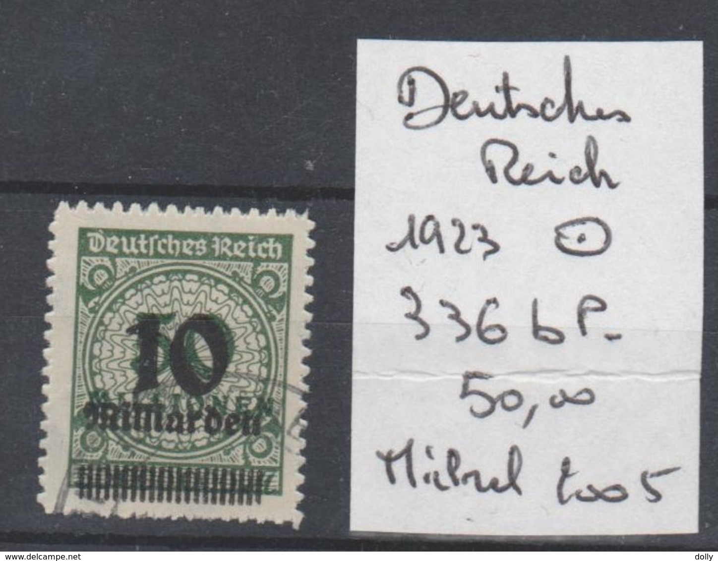 TIMBRES NEUF  O  DE L ALLEMAGNE 1923  Nr  336  P B COTE  50 € - Oblitérés