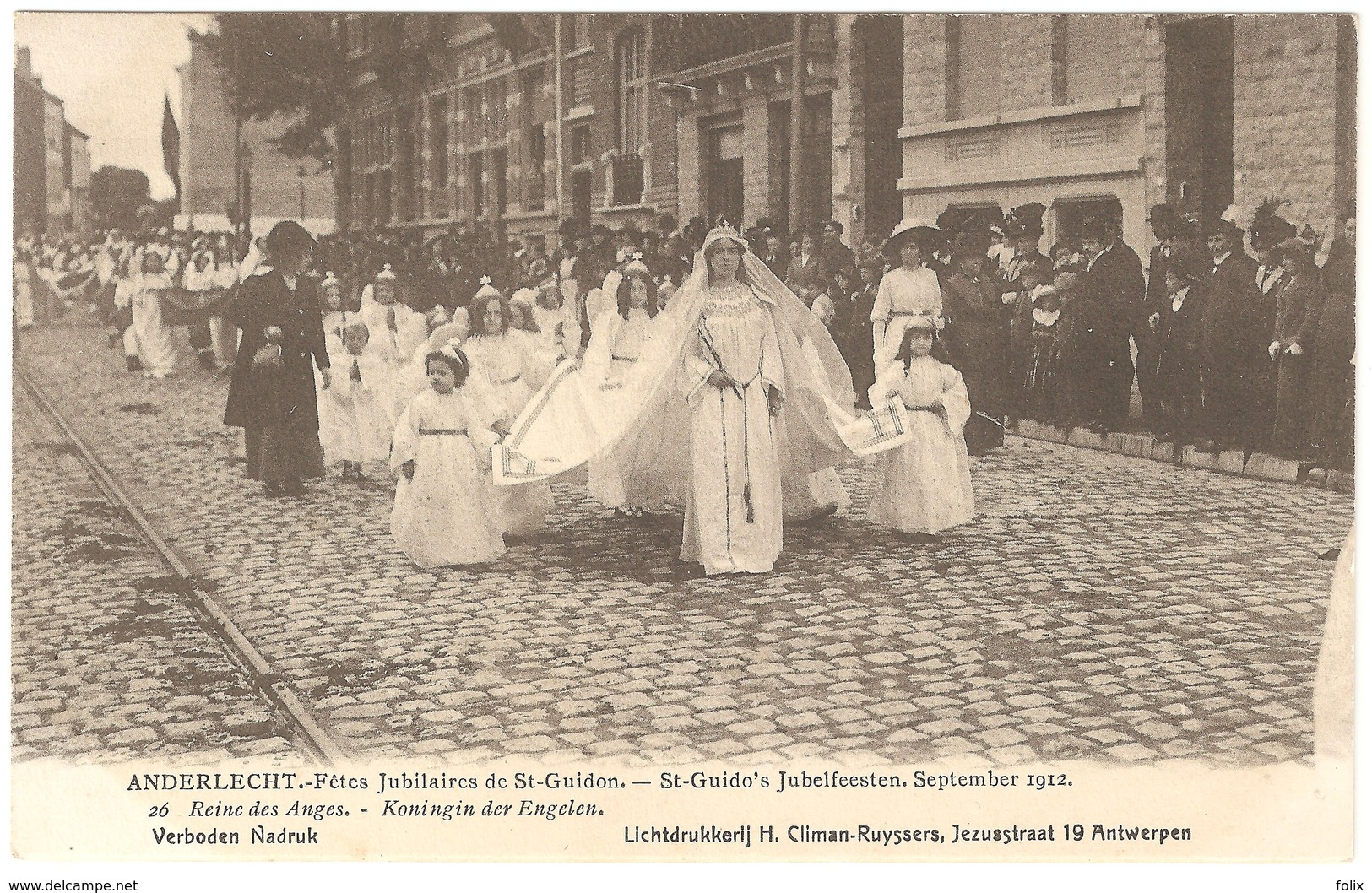 Anderlecht - Fêtes Jubilaires St Guidon / Jubelfeesten St Guido Sept. 1912 - Ed. Climan-Ruyssers - NR 26 - Animée - Anderlecht