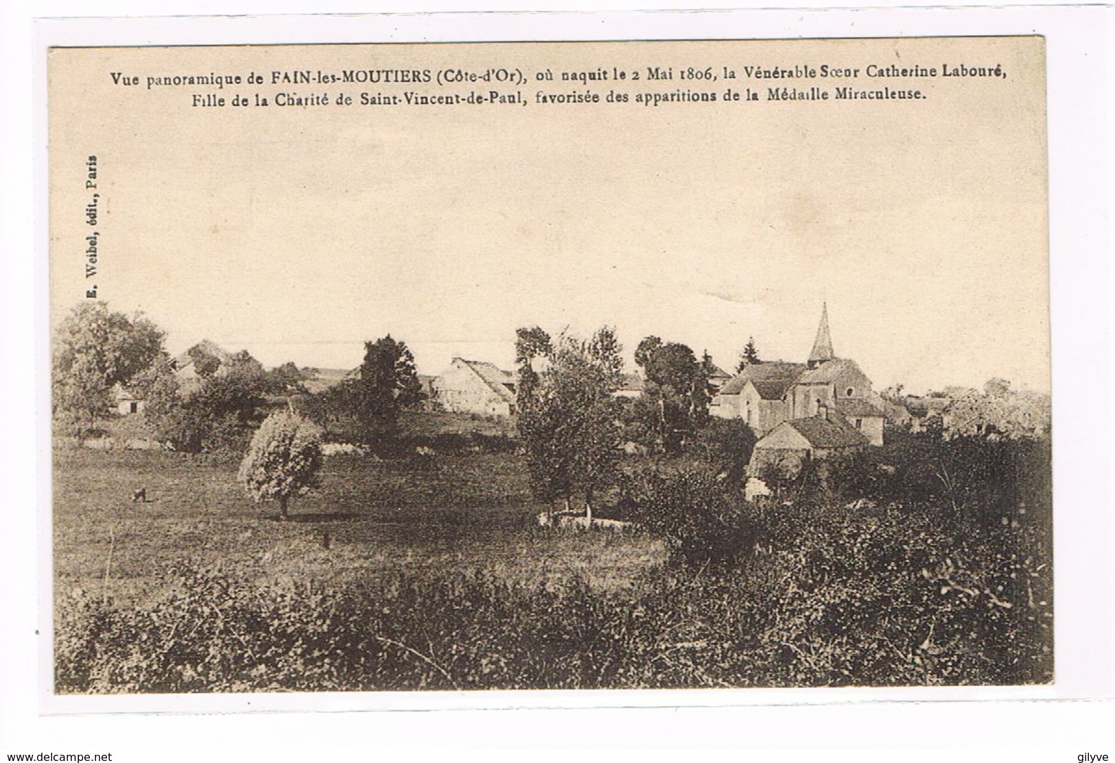 CPA (21) Fain Les Moutiers. Naissance De Catherine Labouré En 1806.    (B.153) - Other & Unclassified