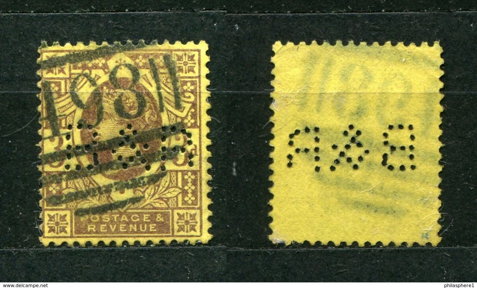 Großbritannien Nr.92        O  Used       (1098) Perfin: B & R - Perforés