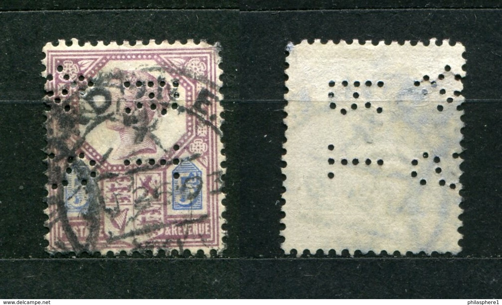 Großbritannien Nr.93        O  Used       (1099) Perfin: RT & S - Perforés