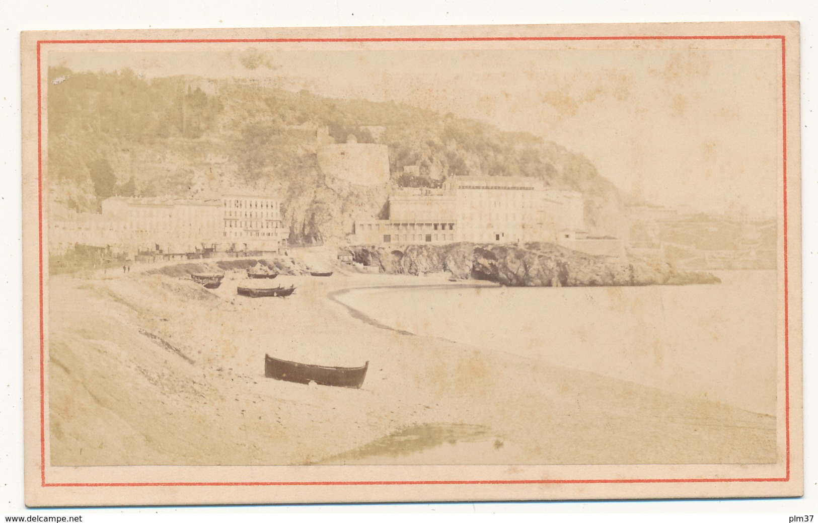 Photo CDV - NICE, Pointe Des Ponchettes - Photo E. Degand - Anciennes (Av. 1900)