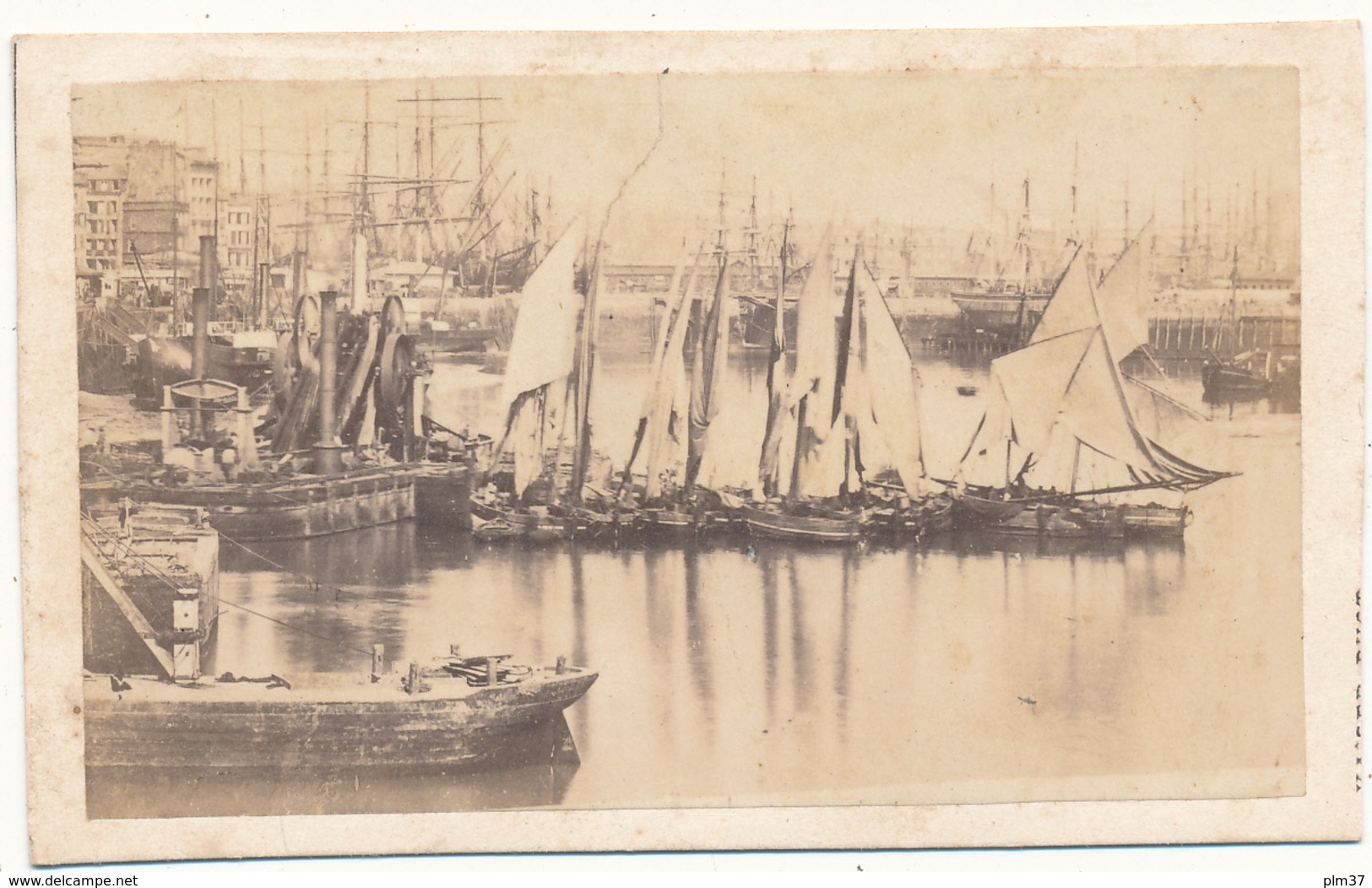 Photo CDV - LE HAVRE, Le Port - Photo Kaiser - Anciennes (Av. 1900)