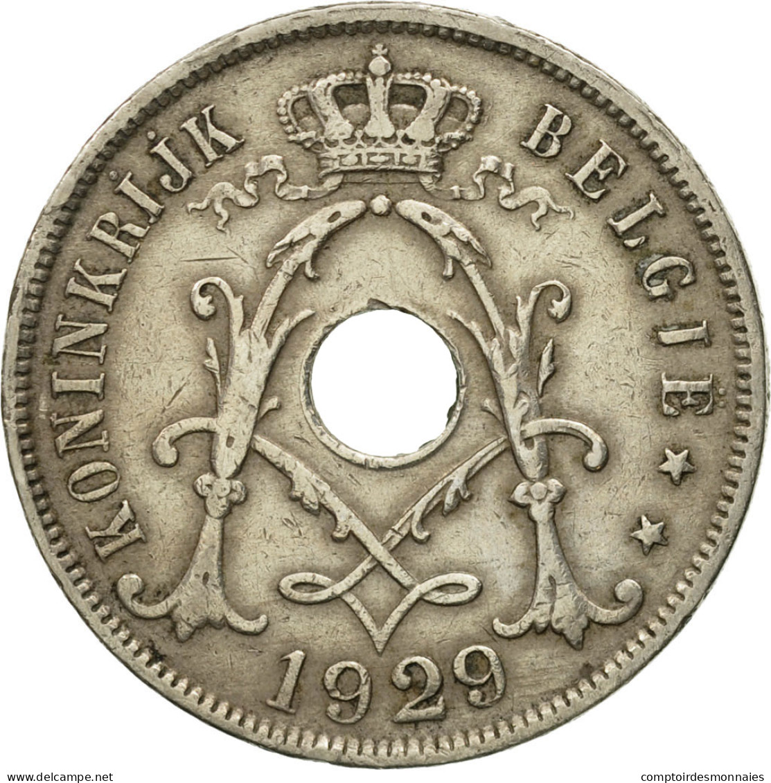 Monnaie, Belgique, 25 Centimes, 1929, TTB, Copper-nickel, KM:69 - 25 Cent