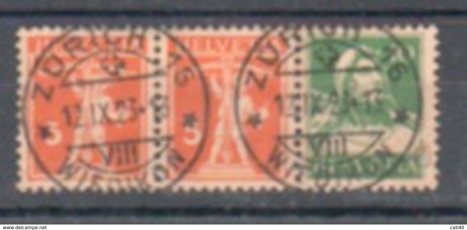 SVIZZERA  1923  TRITTICO - Neufs