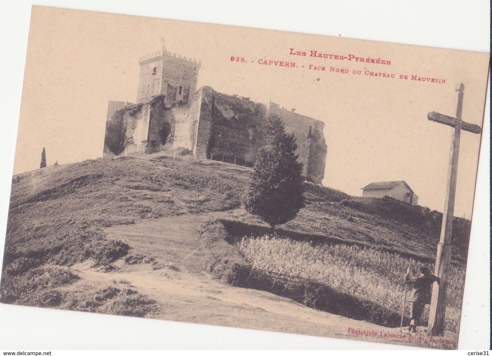 CPA -  938. CAPVERN  - Face Nord Du Château De MAUVEZIN - Autres & Non Classés