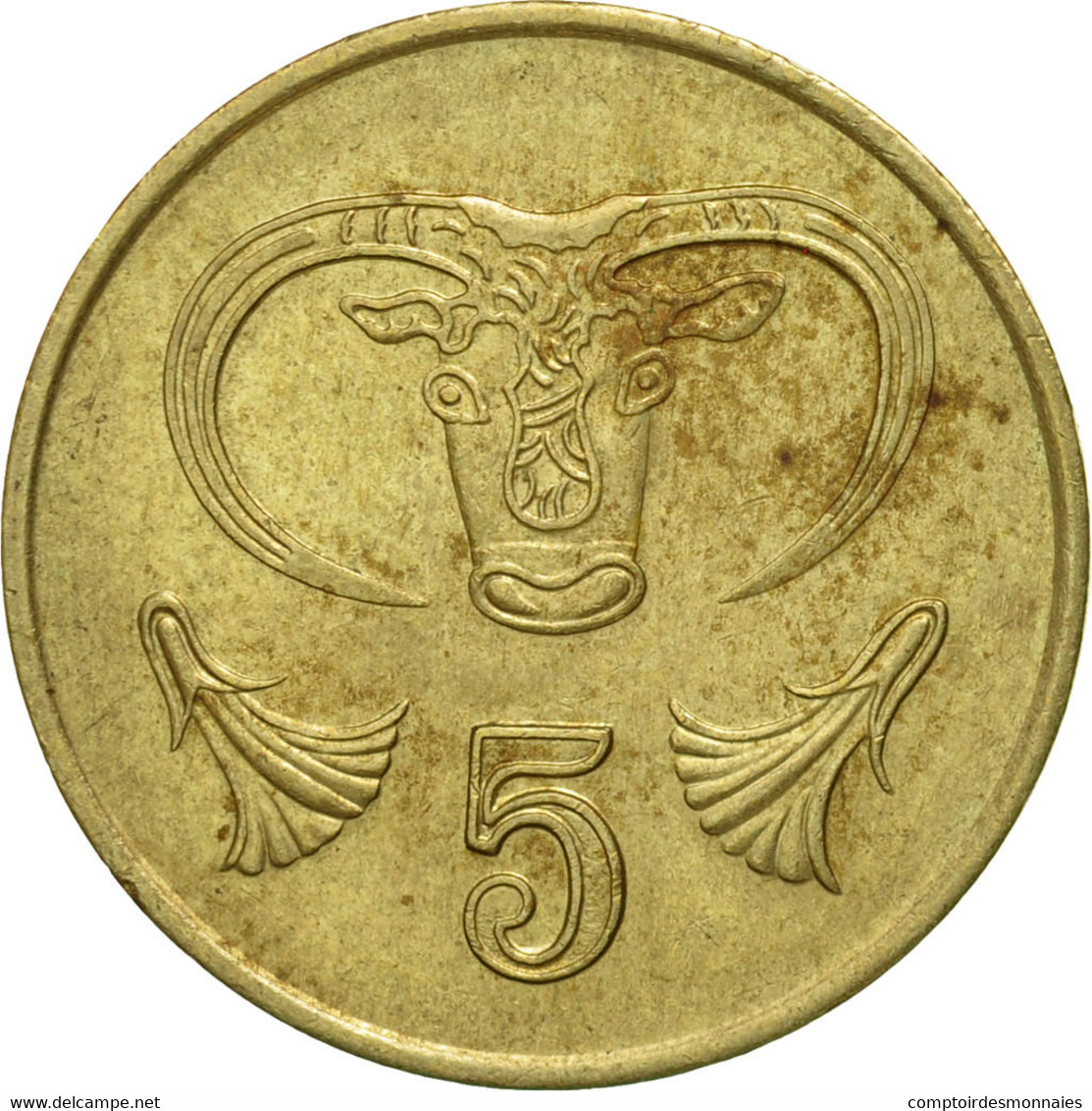 Monnaie, Chypre, 5 Cents, 1993, TTB, Nickel-brass, KM:55.3 - Chypre