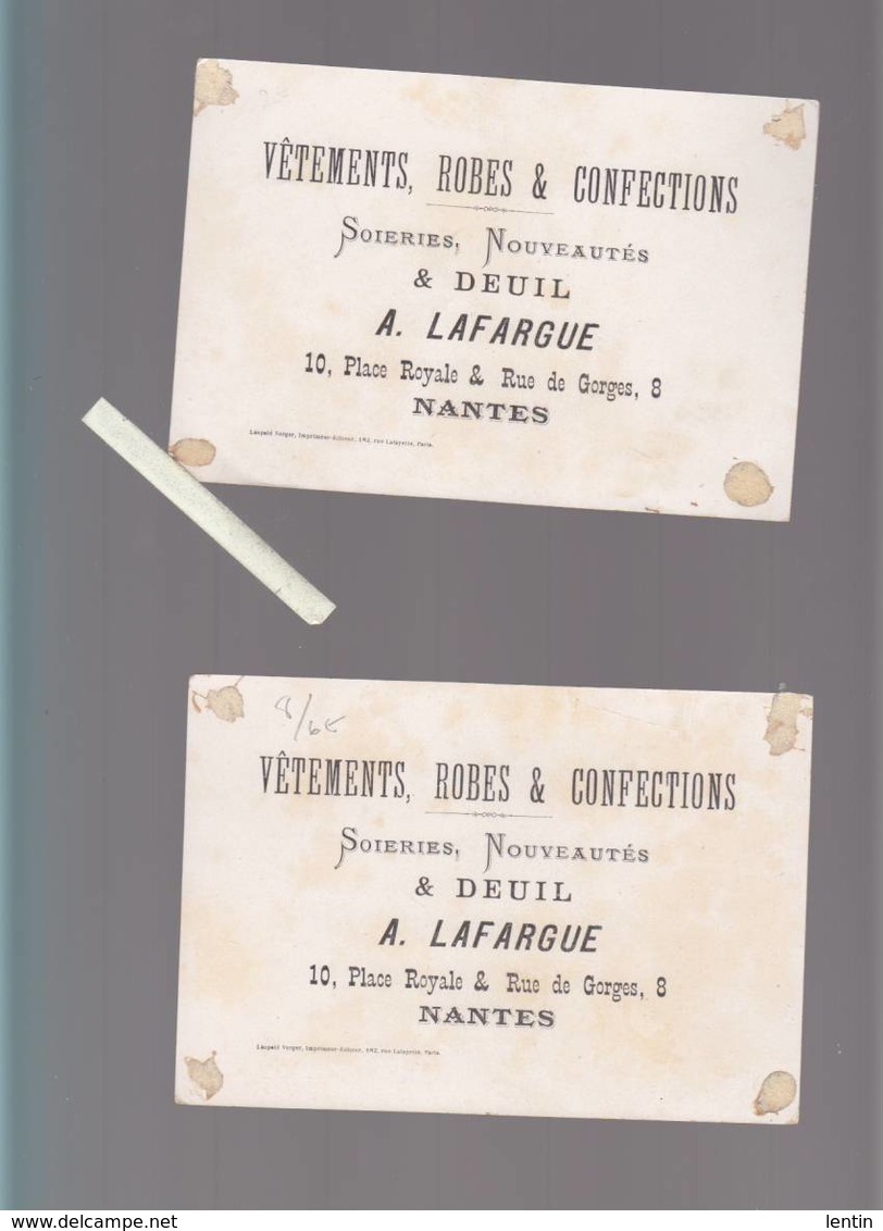 Chromo XIXè - Lot De 8 Grand Format  - Nantes, A La Grande Maison 4 / Lafargue 3 / Lajeunesse Marx 1 - Voir état - Autres & Non Classés