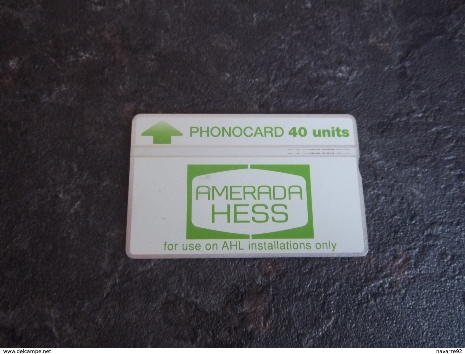 CARTE TELEPHONIQUE BANDE MAGNETIQUE COMPAGNIES PETROLIERES AMERADA HESS T.B.E !!! - [ 2] Erdölplattformen