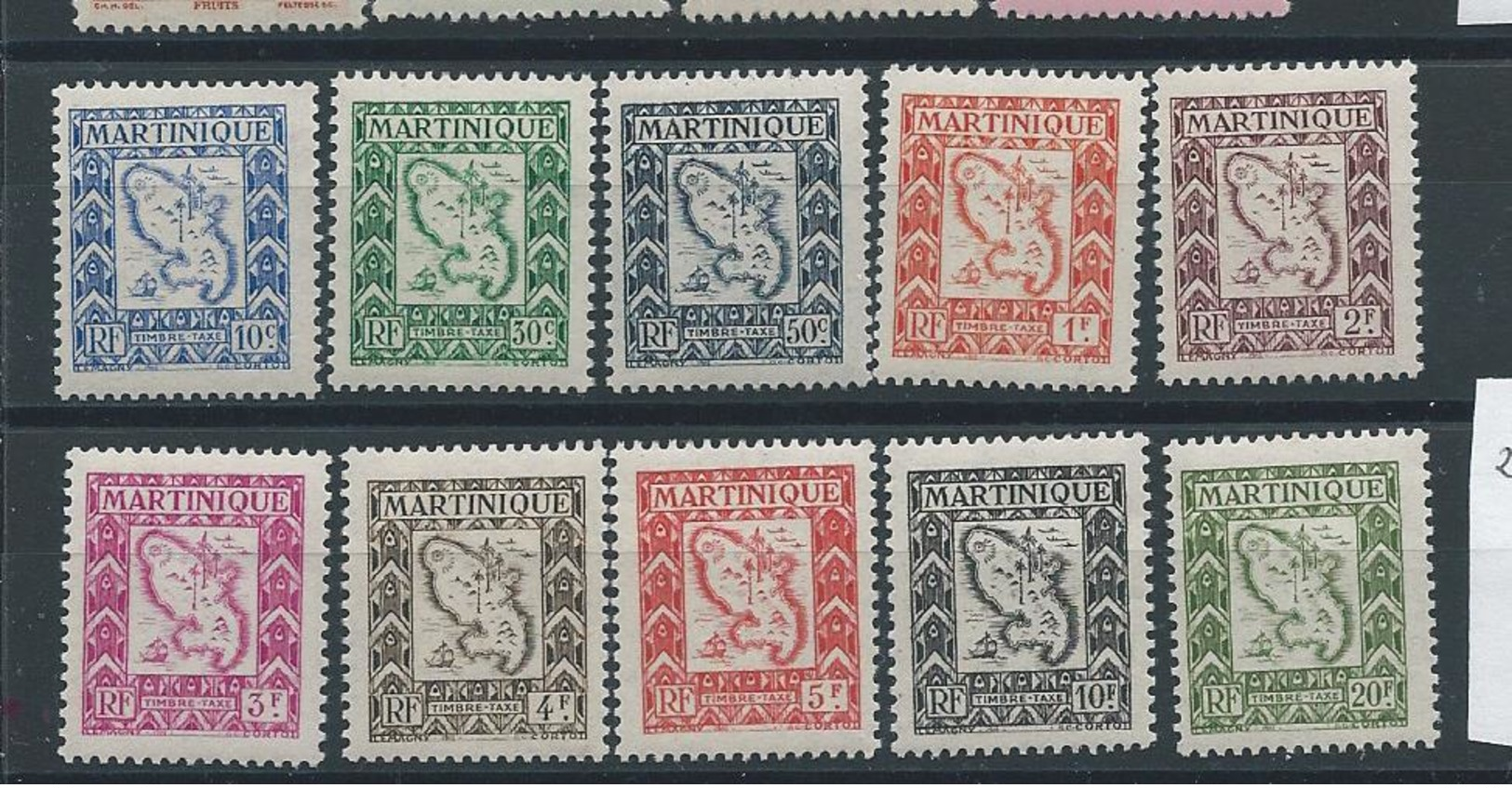 MARTINIQUE Taxe N ° 27:36  * T.b - Timbres-taxe