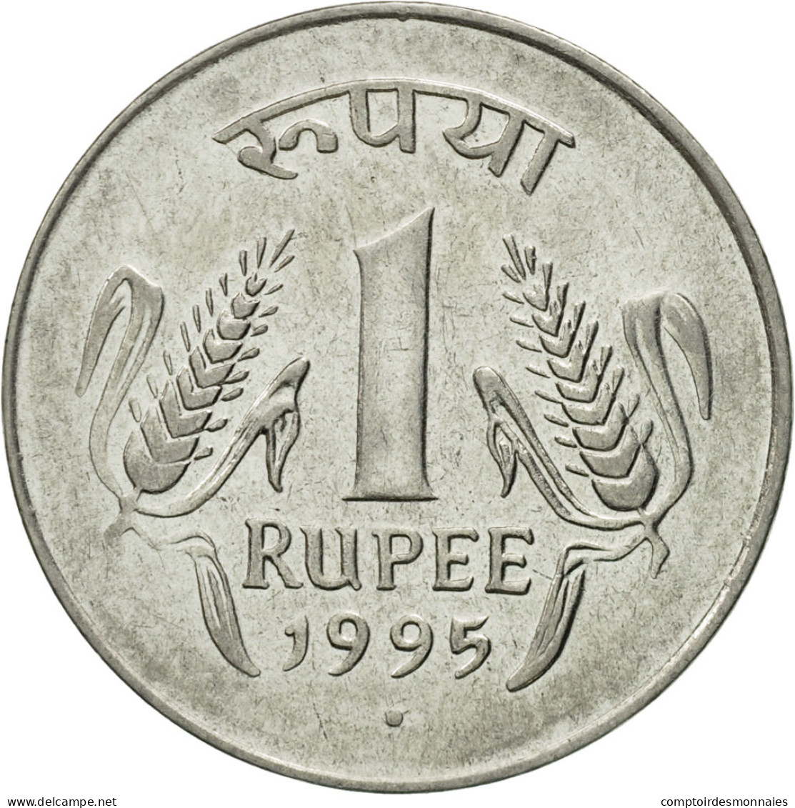 Monnaie, INDIA-REPUBLIC, Rupee, 1995, TTB, Stainless Steel, KM:92.1 - Inde