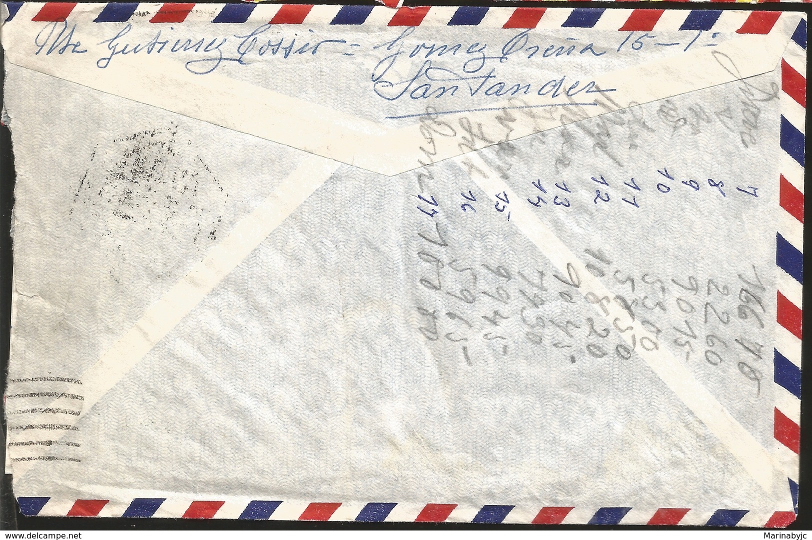 J) 1969 SPAIN, GENERAL FRANCO, AIRMAIL, CIRCULATED COVER, FROM SPAIN TO MEXICO - Lettres & Documents