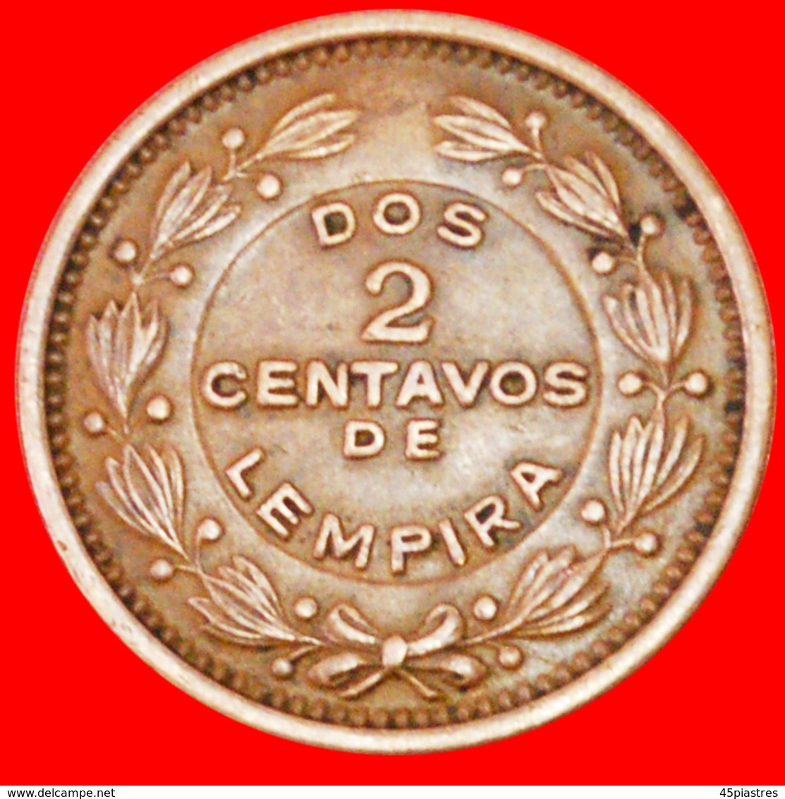 # USA (1939-1956): HONDURAS ★ 2 CENTAVOS DE LEMPIRA 1939! LOW START ★ NO RESERVE! - Honduras