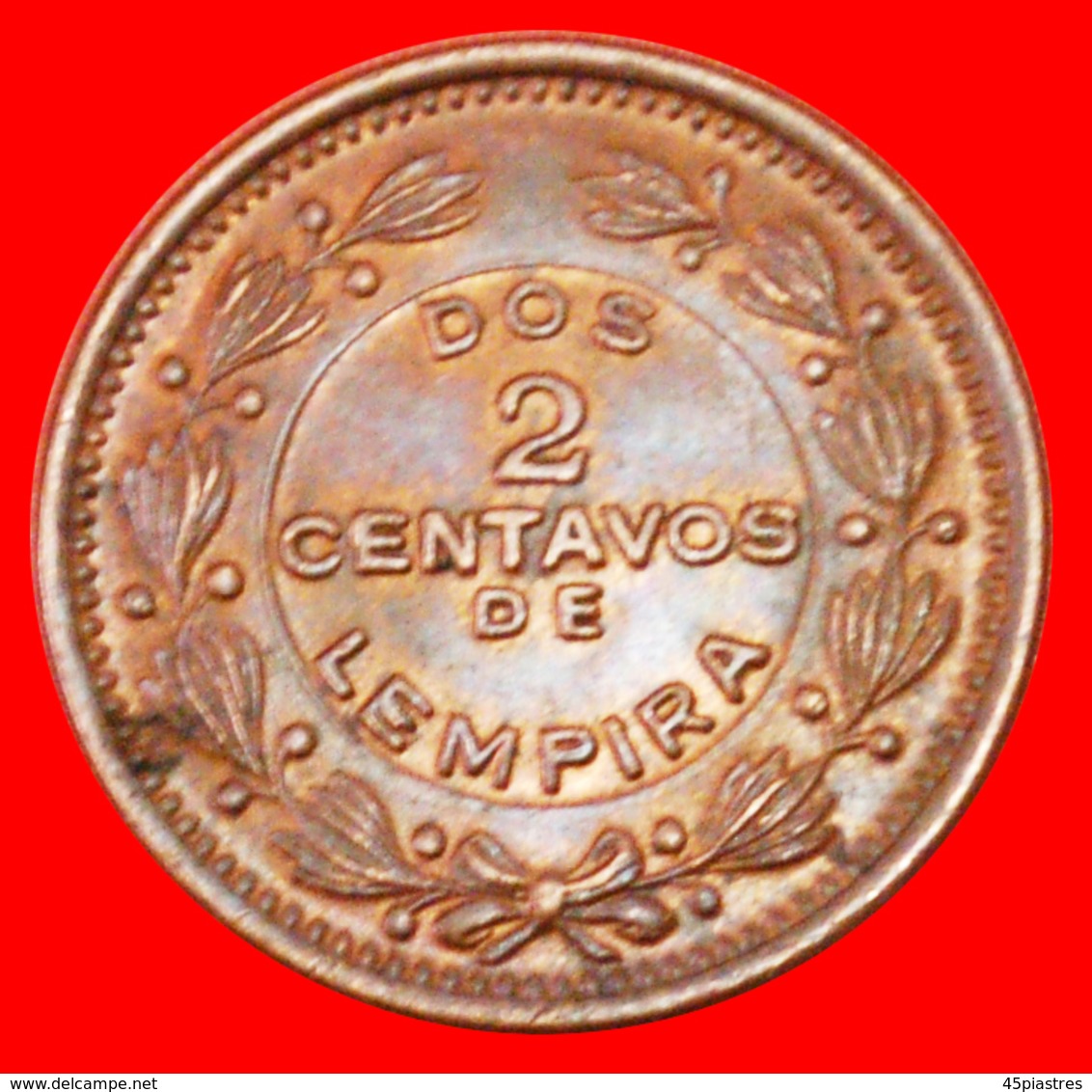 # USA (1939-1956): HONDURAS ★ 2 CENTAVOS DE LEMPIRA 1956 MINT LUSTER! LOW START ★ NO RESERVE! - Honduras