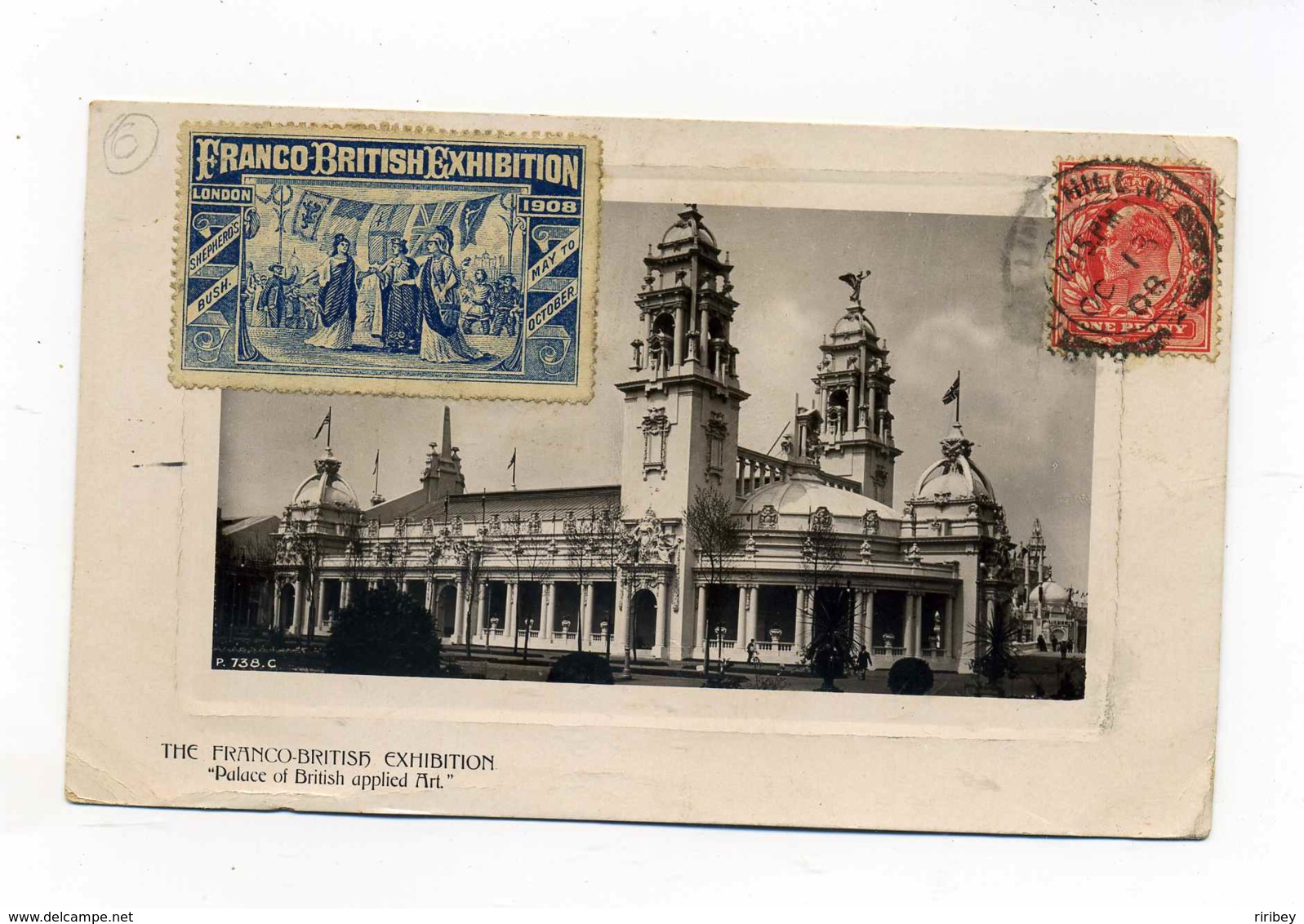 FRANCO BRITISH EXPOSITION  - LONDON 1908 /  Sur CPA De L'exposition - Briefe U. Dokumente