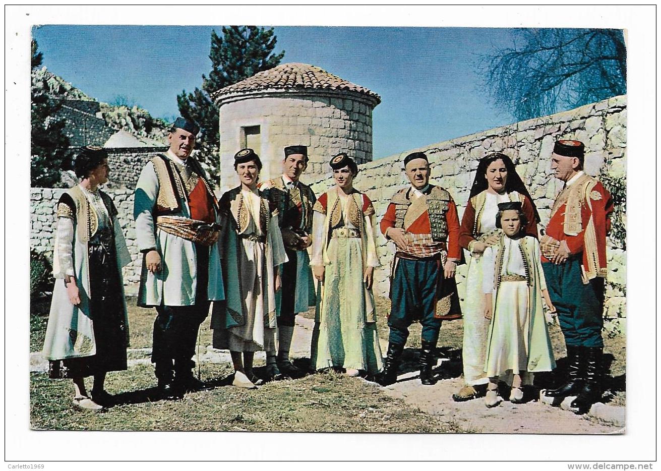 COSTUMI NAZIONALI DI CETINJE , MONTENEGRO - VIAGGIATA FG - Montenegro