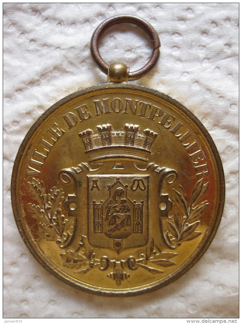 Medaille Ville De Montpellier, Concours Musique, 26 Et 27 Juillet 1896 - Autres & Non Classés