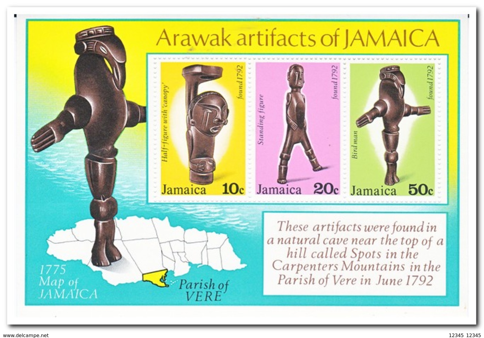 Jamaica 1978, Postfris MNH, Arawak-artifacts - Jamaica (1962-...)