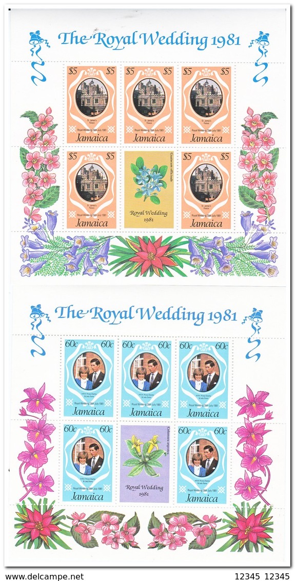 Jamaica 1981, Postfris MNH, Wedding Of Charles And Diana - Jamaica (1962-...)