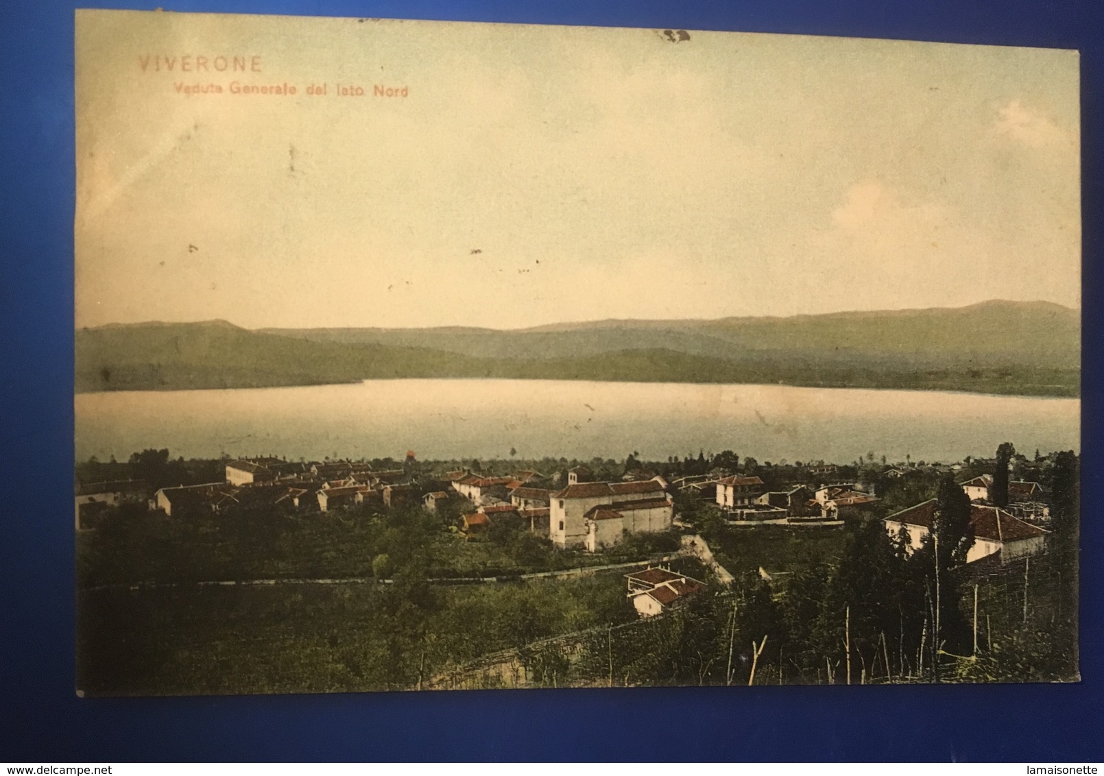 Viverone Veduta Lato Nord Viaggiata 1910 - Biella