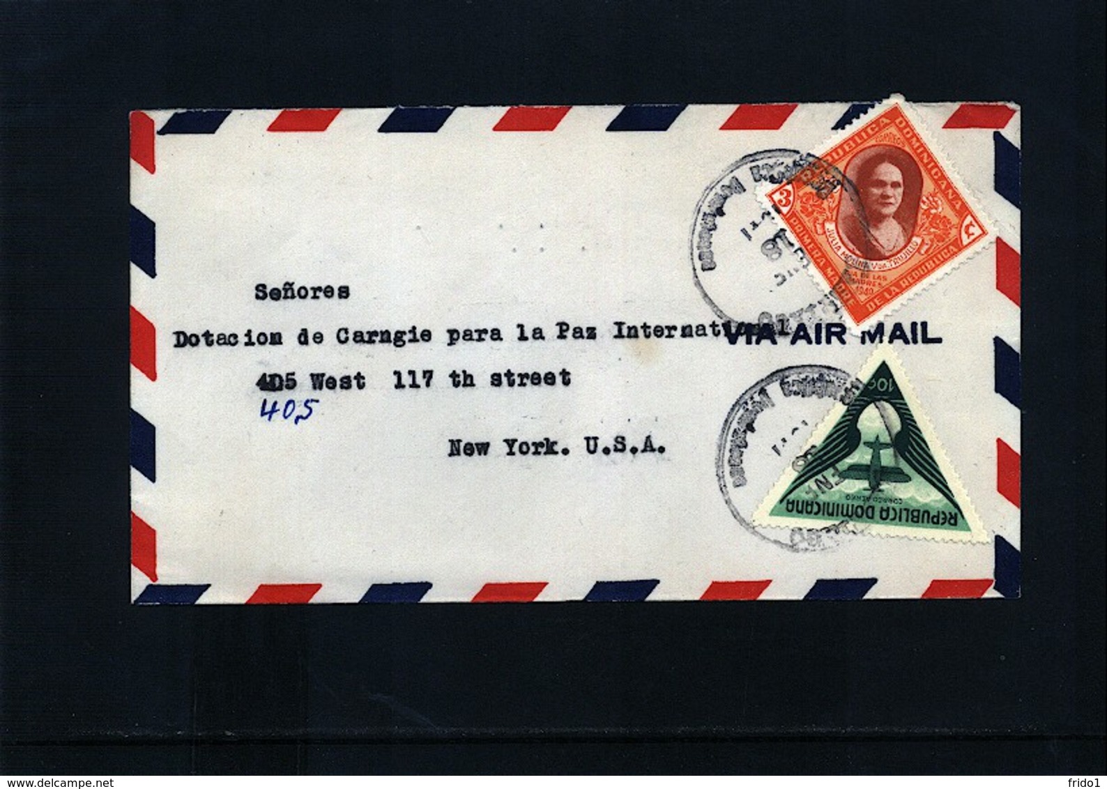 Dominican Republic 1941 Interesting Airmail Letter - Dominican Republic