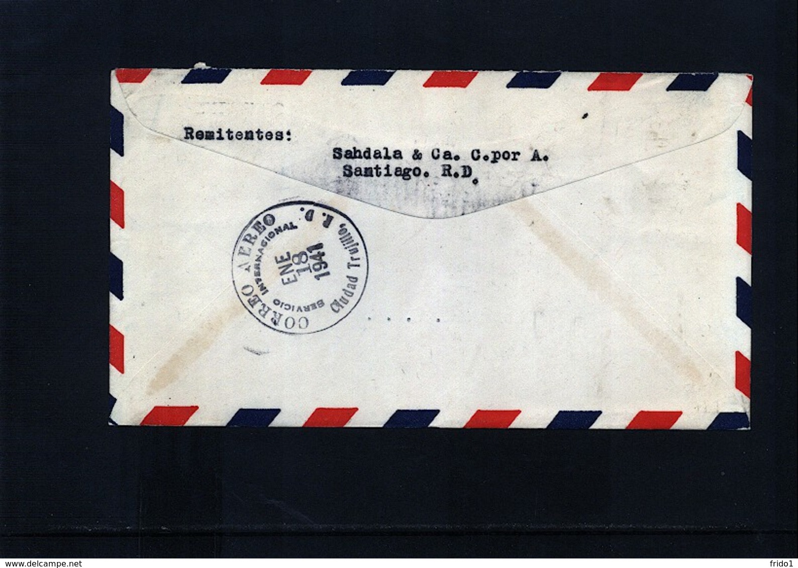 Dominican Republic 1941 Interesting Airmail Letter - Dominikanische Rep.