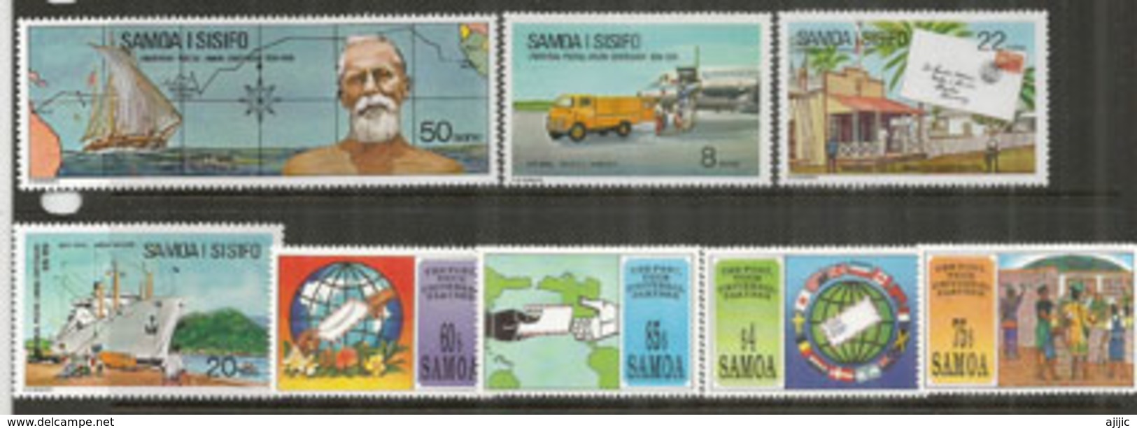 Iles SAMOA. Journée Mondiale De La Poste, 2 Séries, 8  Timbres Neufs **  Côte 15,00 Euro - Samoa