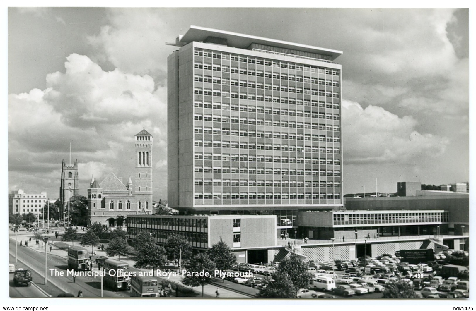 PLYMOUTH : THE MUNICIPAL OFFICES AND ROYAL PARADE - Plymouth