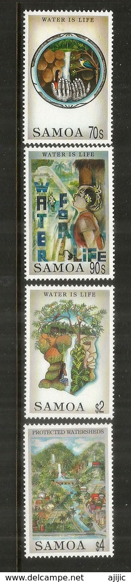 Iles SAMOA. Ressources En Eau , 4  Timbres Neufs **  Côte 10,00 Euro - Samoa